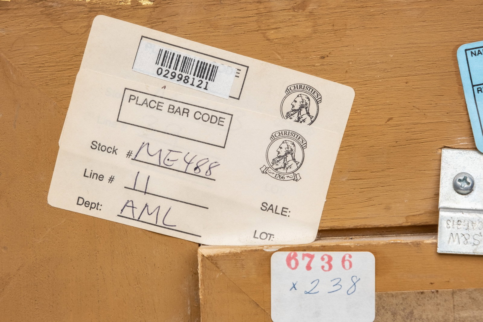 Arthur Carles, Signed Oil Painting with Christie's Auction Labels - 2
