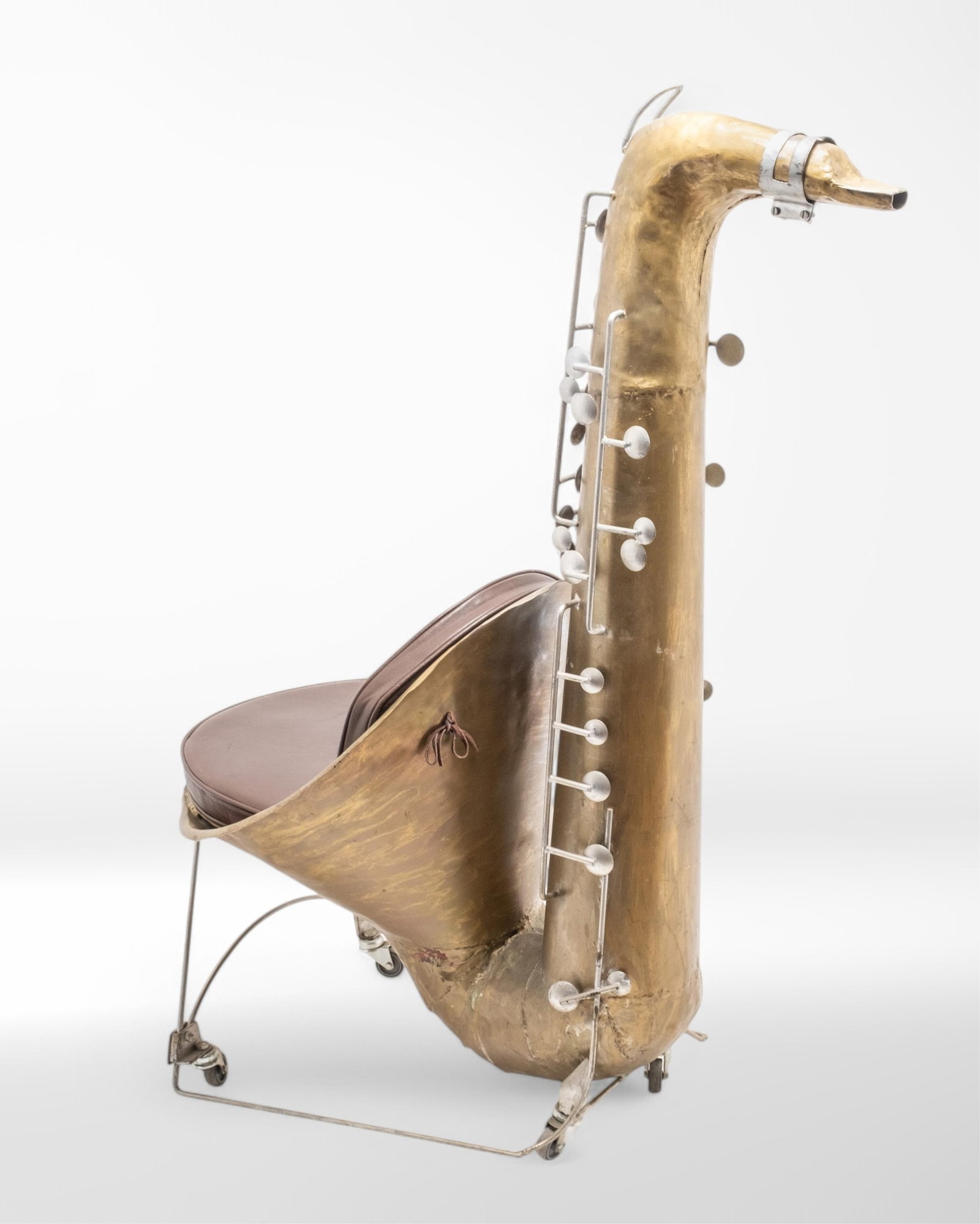 Alain Aparicio, Saxophone-Shaped Art Furniture Chair - 12