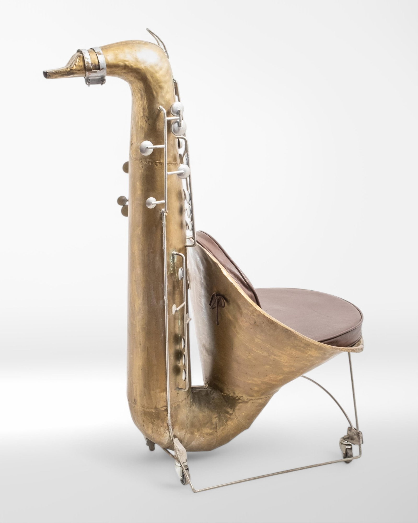 Alain Aparicio, Saxophone-Shaped Art Furniture Chair - 2