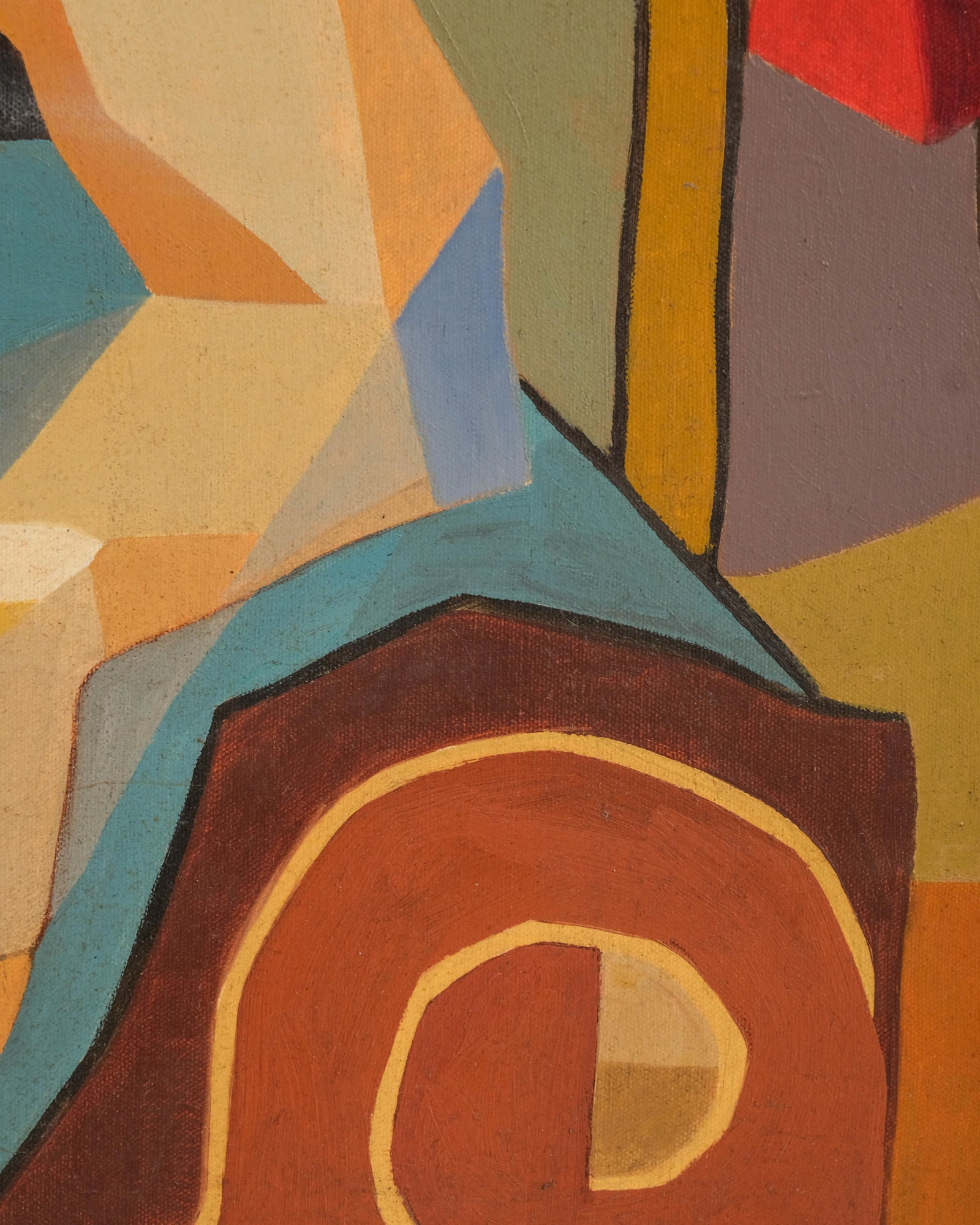 No Reserve: A Lhote (signed but not-attributed to) Cubist Oil on Canvas Painting - 11