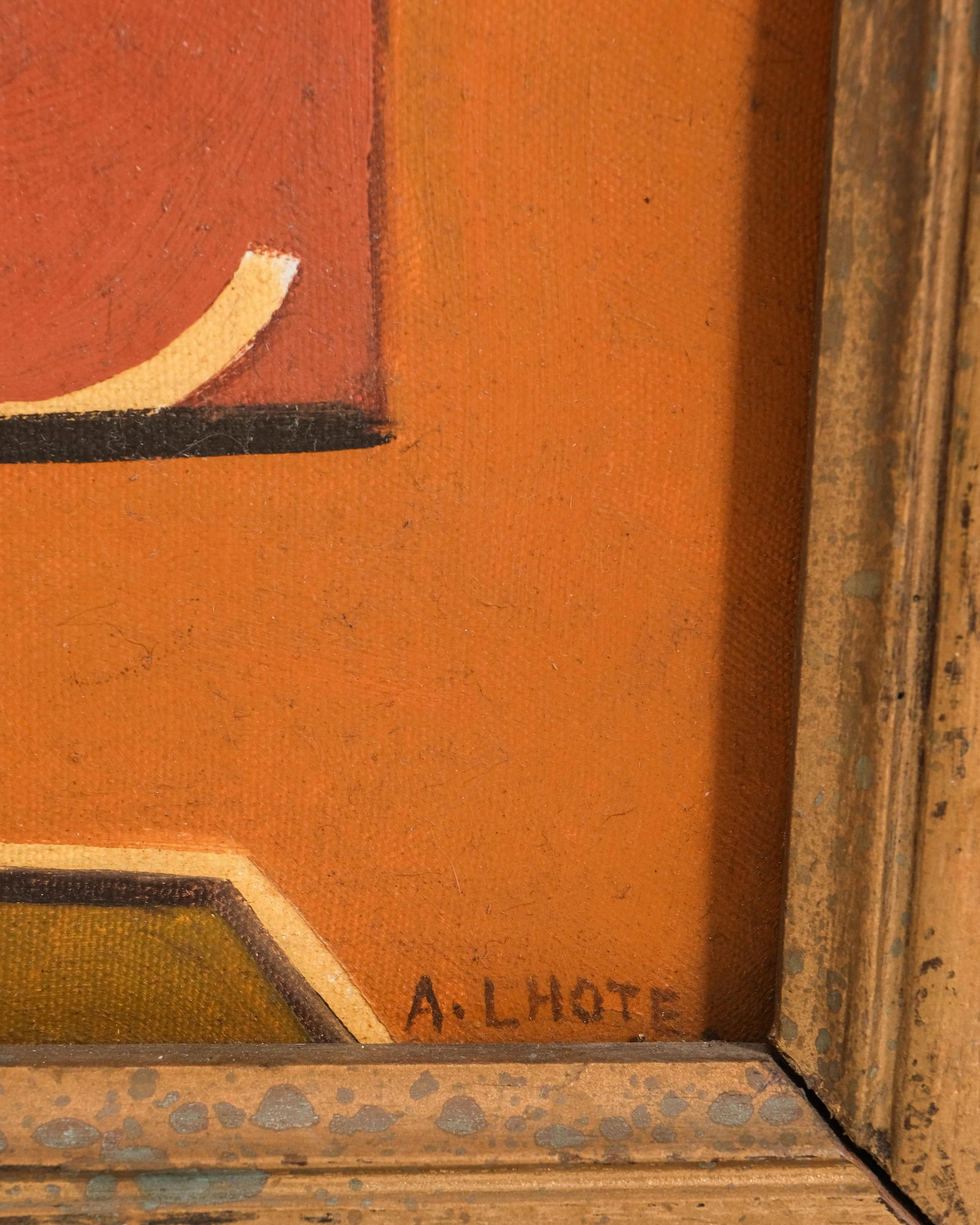 No Reserve: A Lhote (signed but not-attributed to) Cubist Oil on Canvas Painting - 5