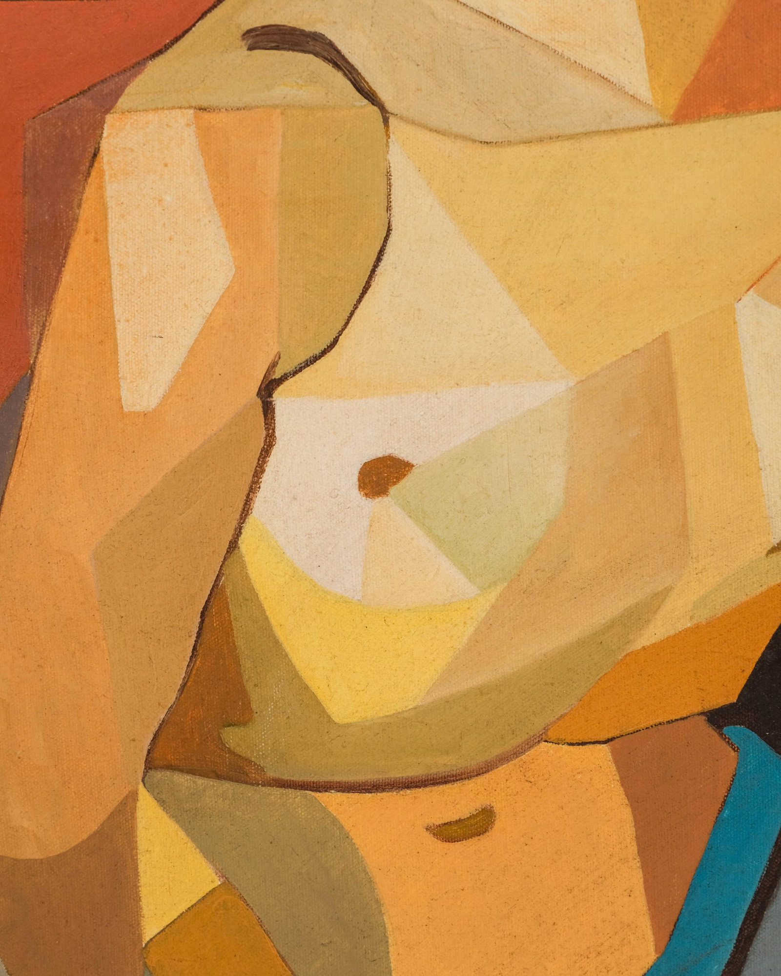 No Reserve: A Lhote (signed but not-attributed to) Cubist Oil on Canvas Painting - 9