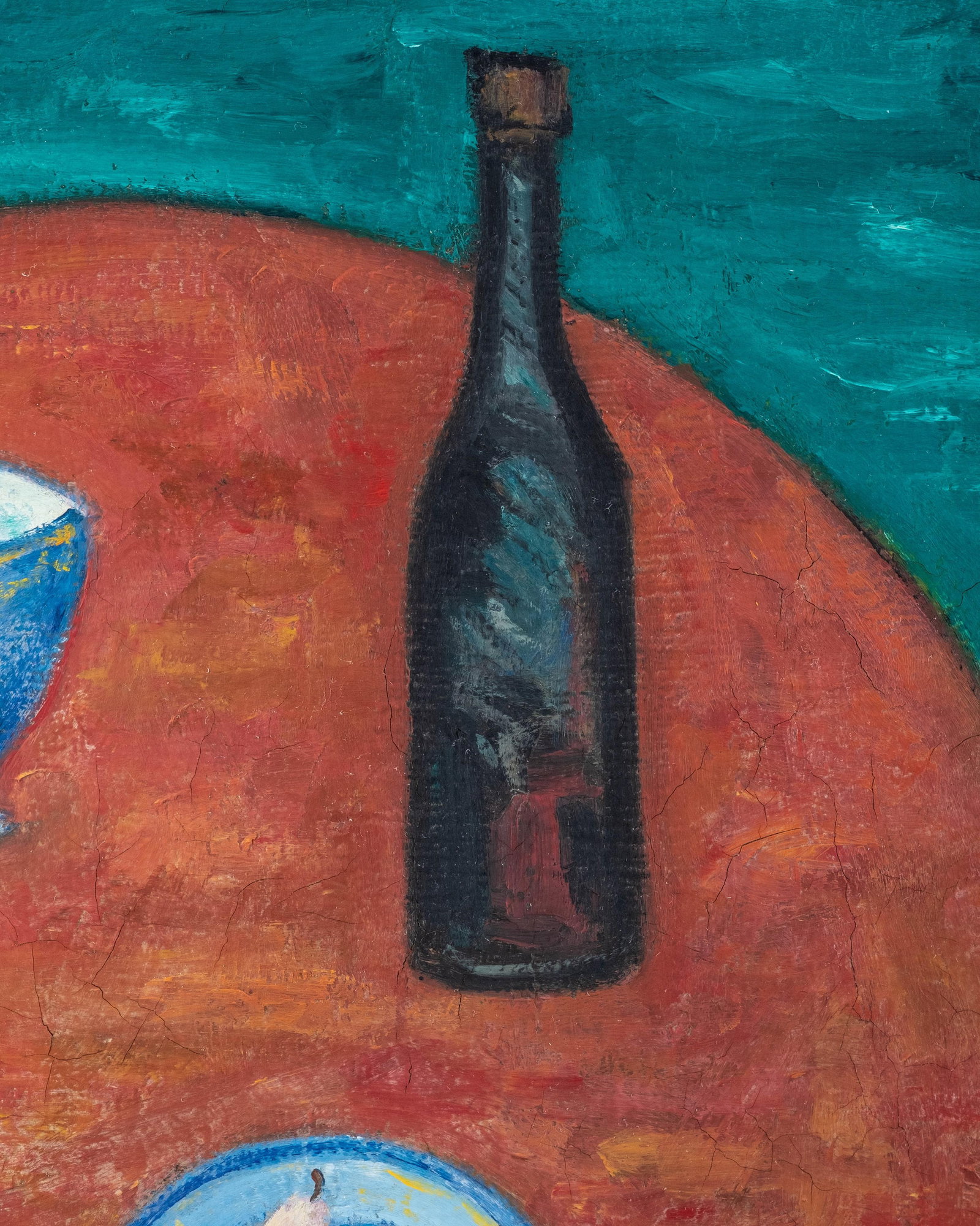 No Reserve: David Petrovich Shterenberg Still Life Oil on Canvas Russian Avant-Garde Modernist - 7