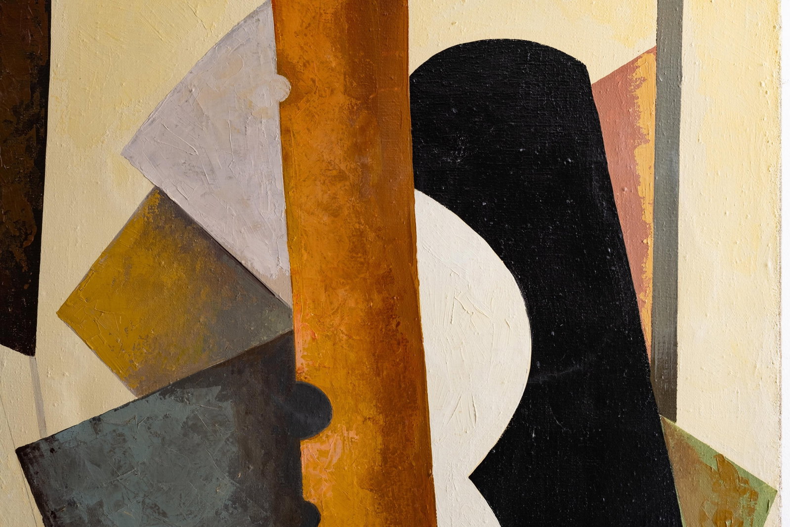 No Reserve: Liubov Popova Russian Suprematist Geometric Abstract Painting, Signed - 10