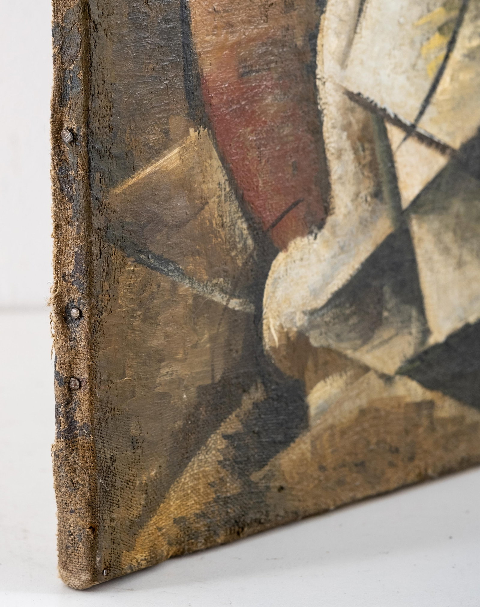No Reserve: Liubov Popova Russian Futurist Abstract Cubist Still Life Painting, Signed - 7