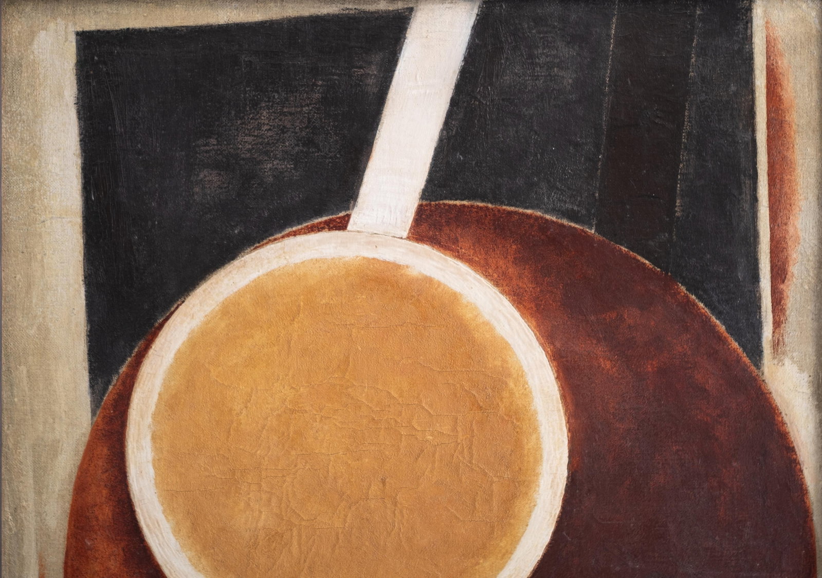 No Reserve: Alexander Rodchenko Signed Suprematist Geometric Abstract Oil on Canvas Painting - 6
