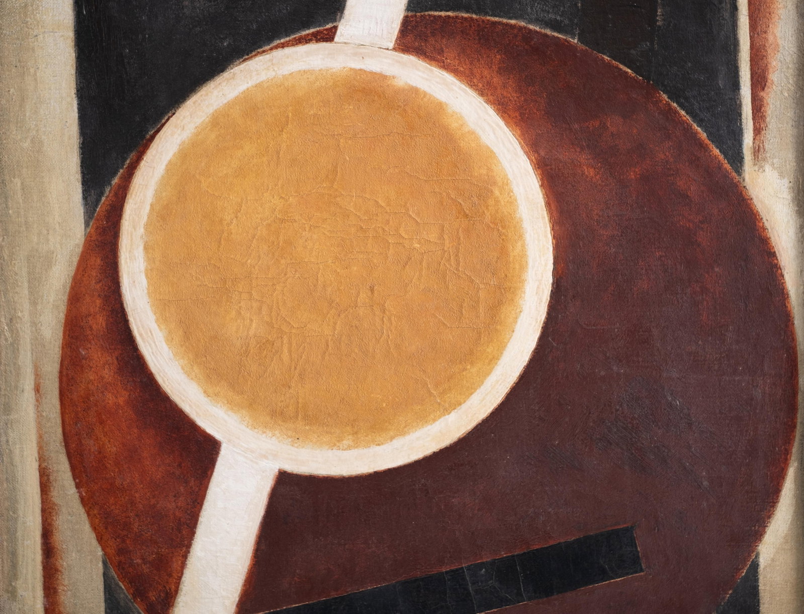 No Reserve: Alexander Rodchenko Signed Suprematist Geometric Abstract Oil on Canvas Painting - 7