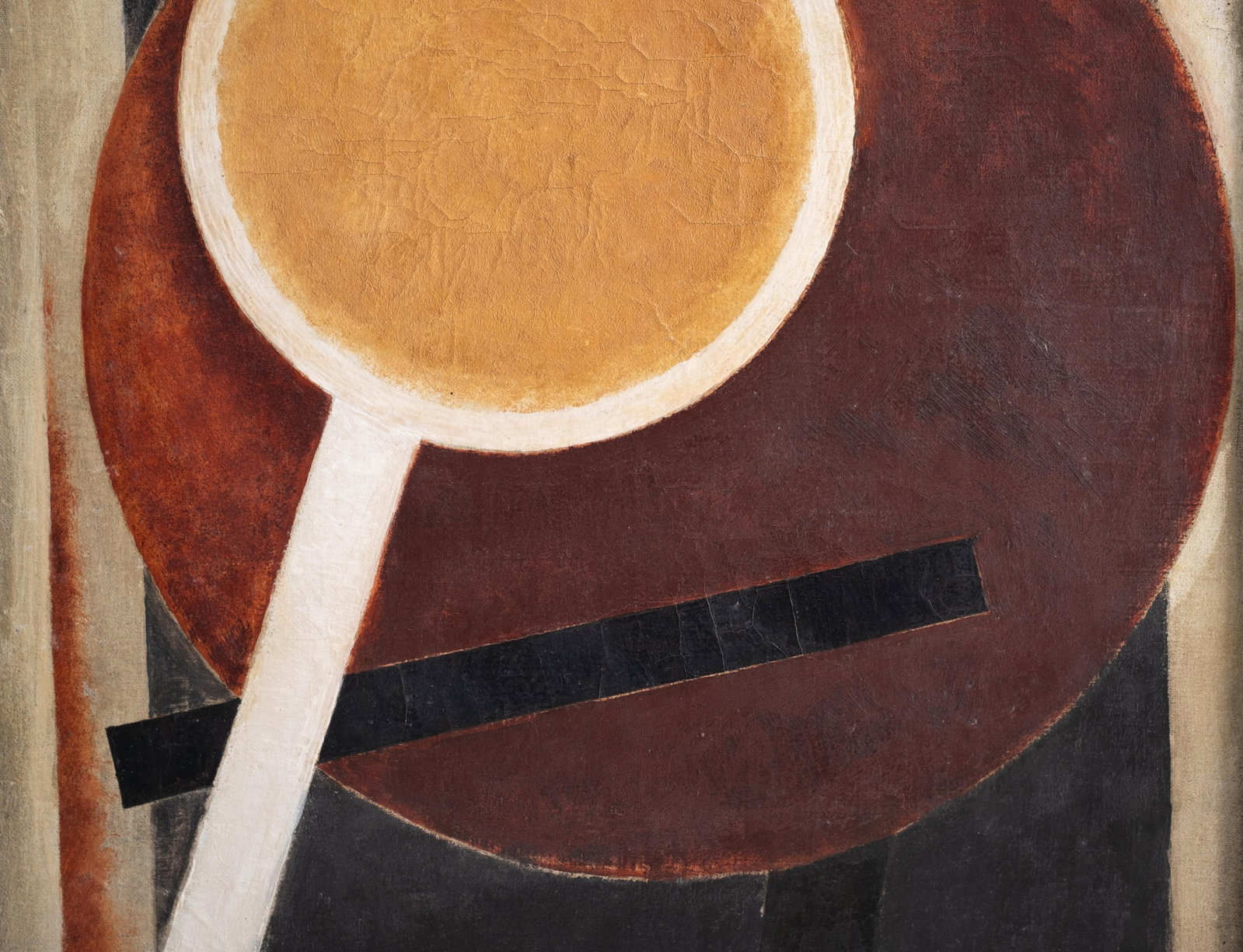 No Reserve: Alexander Rodchenko Signed Suprematist Geometric Abstract Oil on Canvas Painting - 9