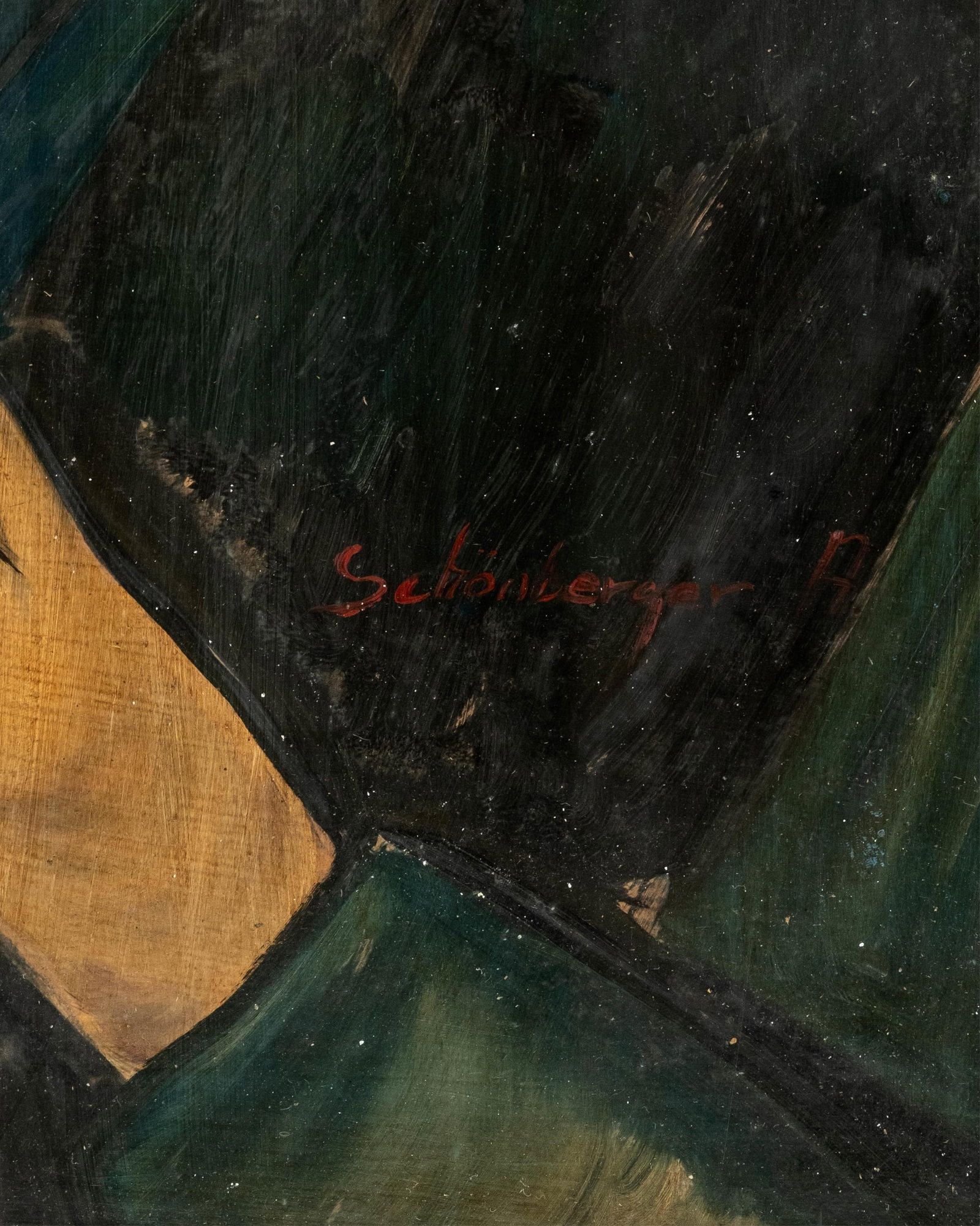 No Reserve: Armand Schonberger Signed Portrait of a Woman Oil on Hardboard Painting - 5