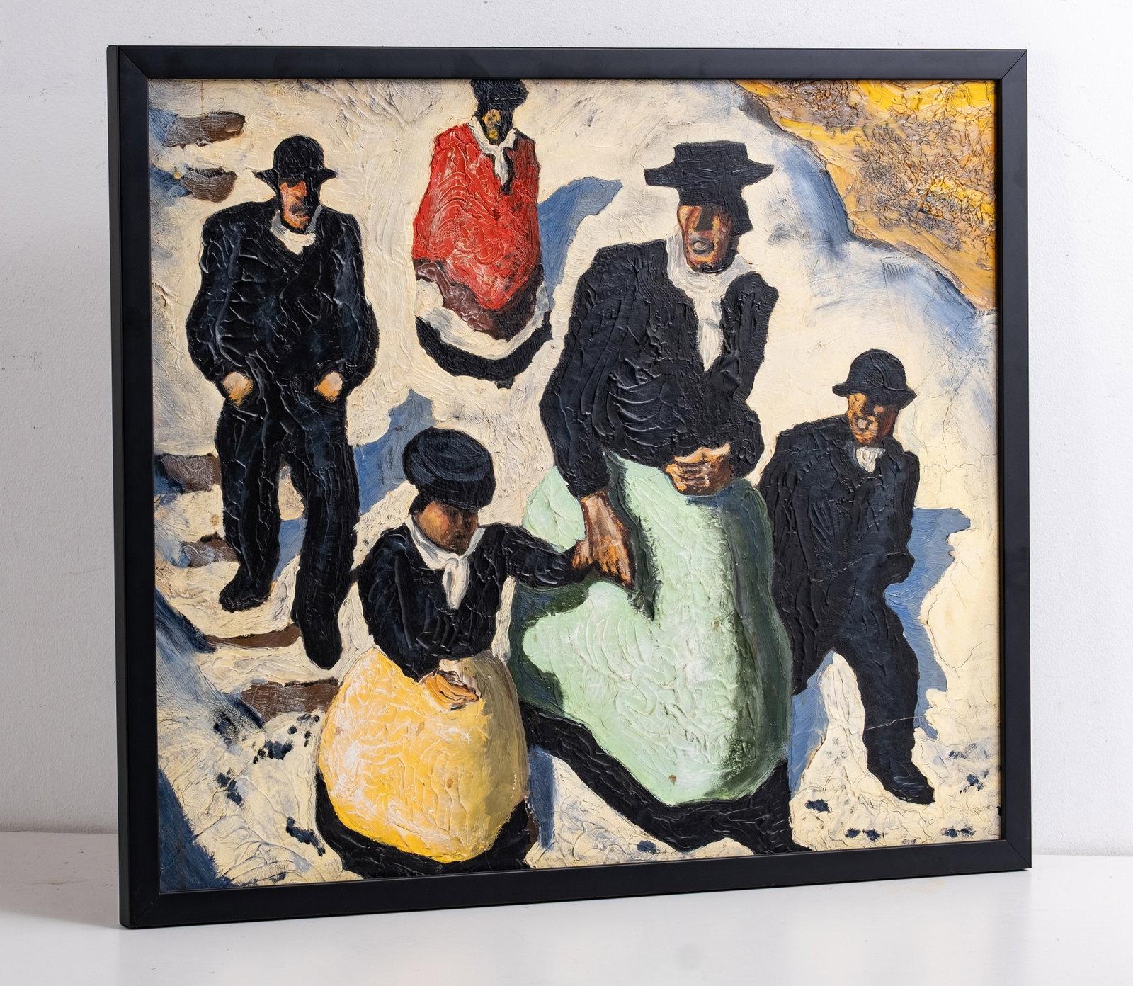 Alfons Walde 'Kirchgang' Oil on Board Painting dating to early 20th century. - 4
