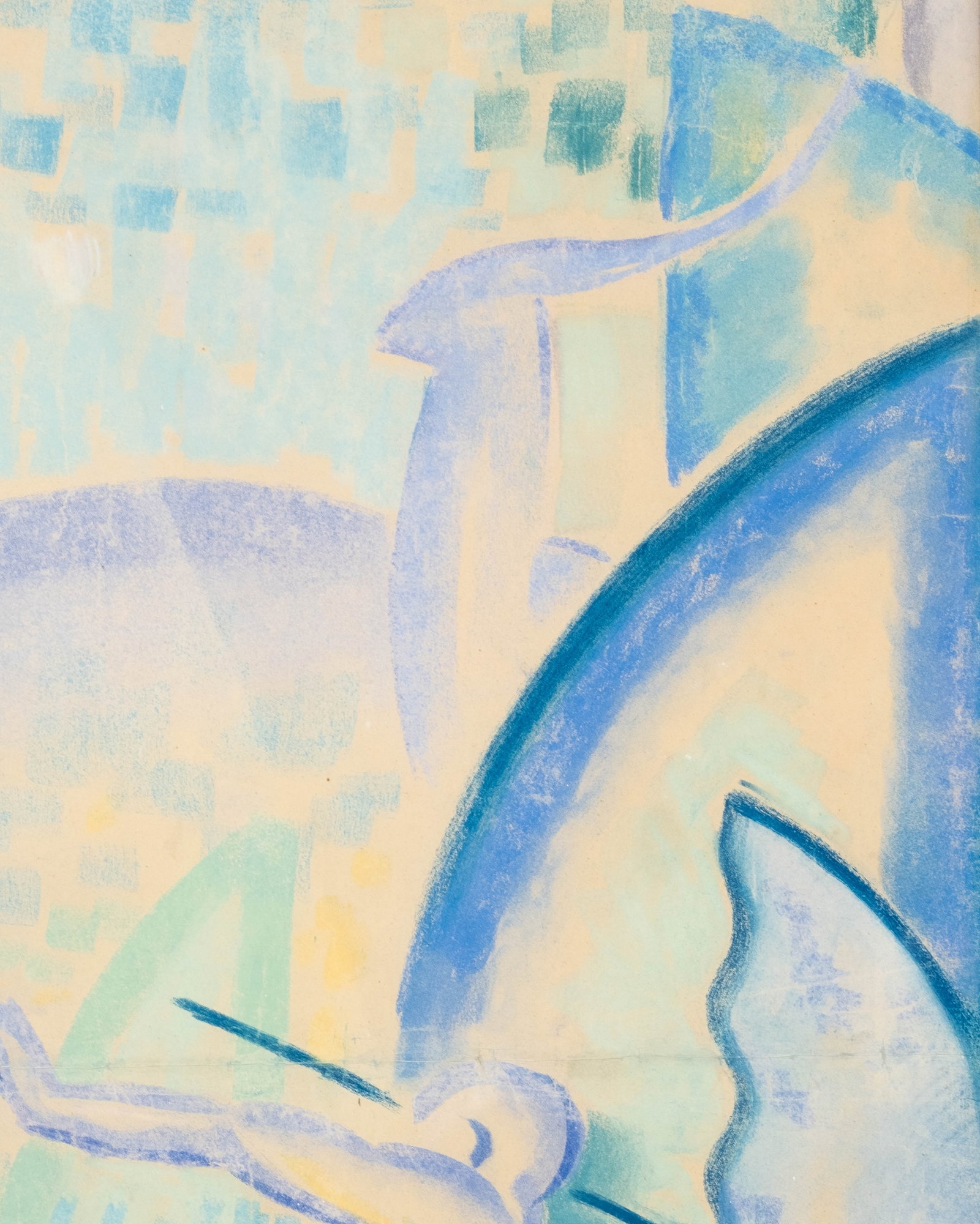 No Reserve: Parthenis Konstantinos(attributed) Art Deco Mythological Pastel Painting 1930's - 5