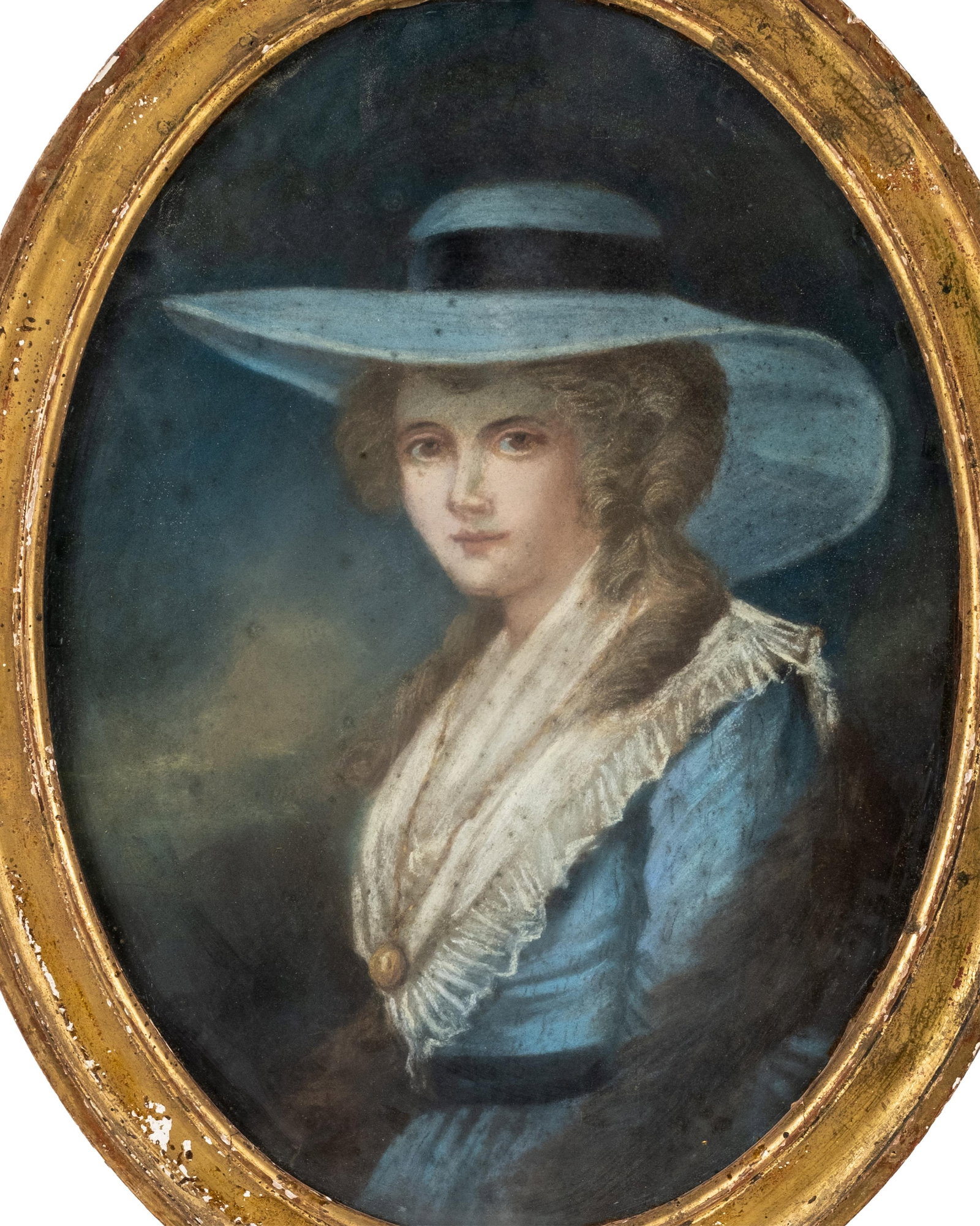 No Reserve: British School 18th-19th C. Pastel Portrait Painting - 2