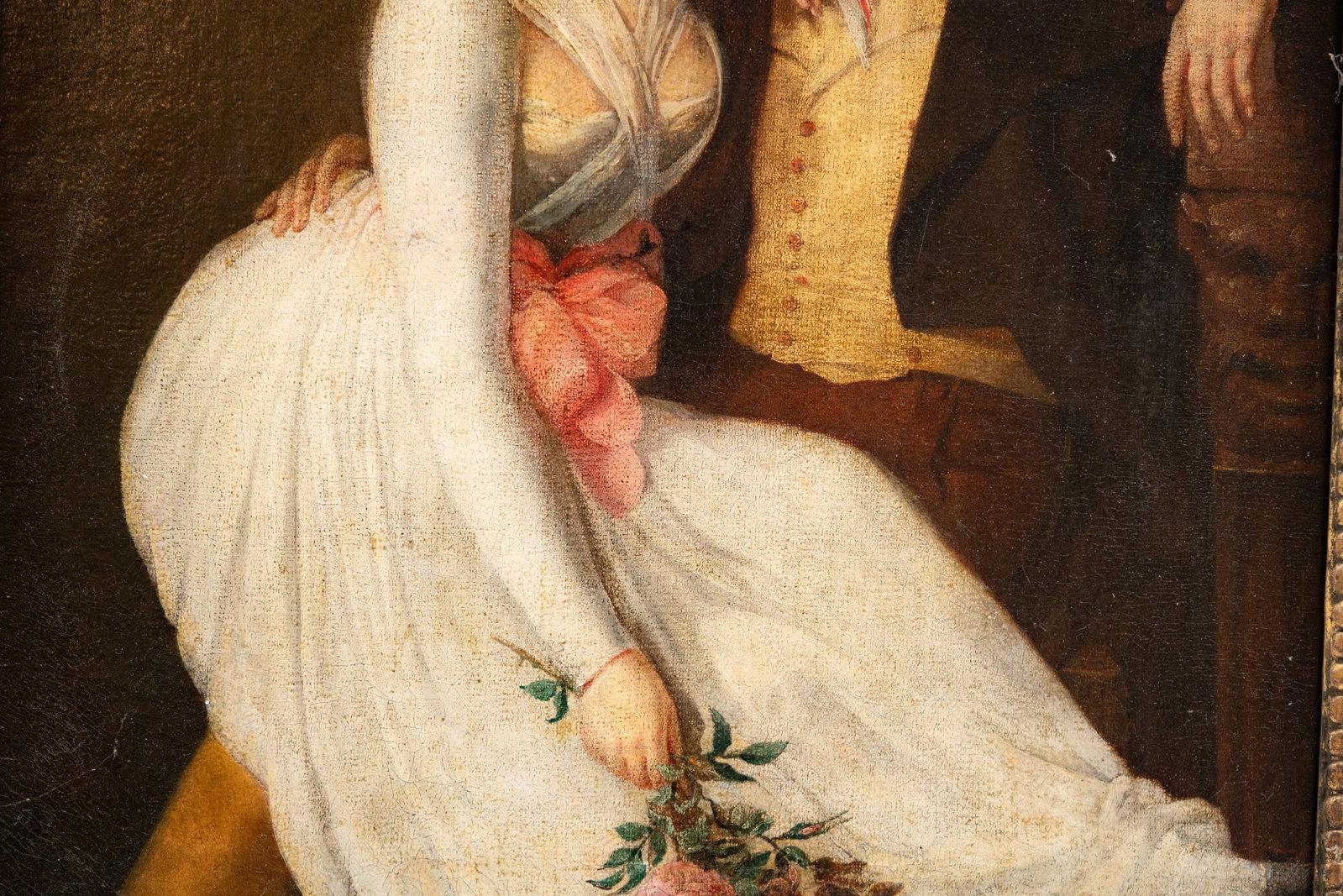 Late 18th-Early 19th Century European School Portrait of a Couple Painting - 5
