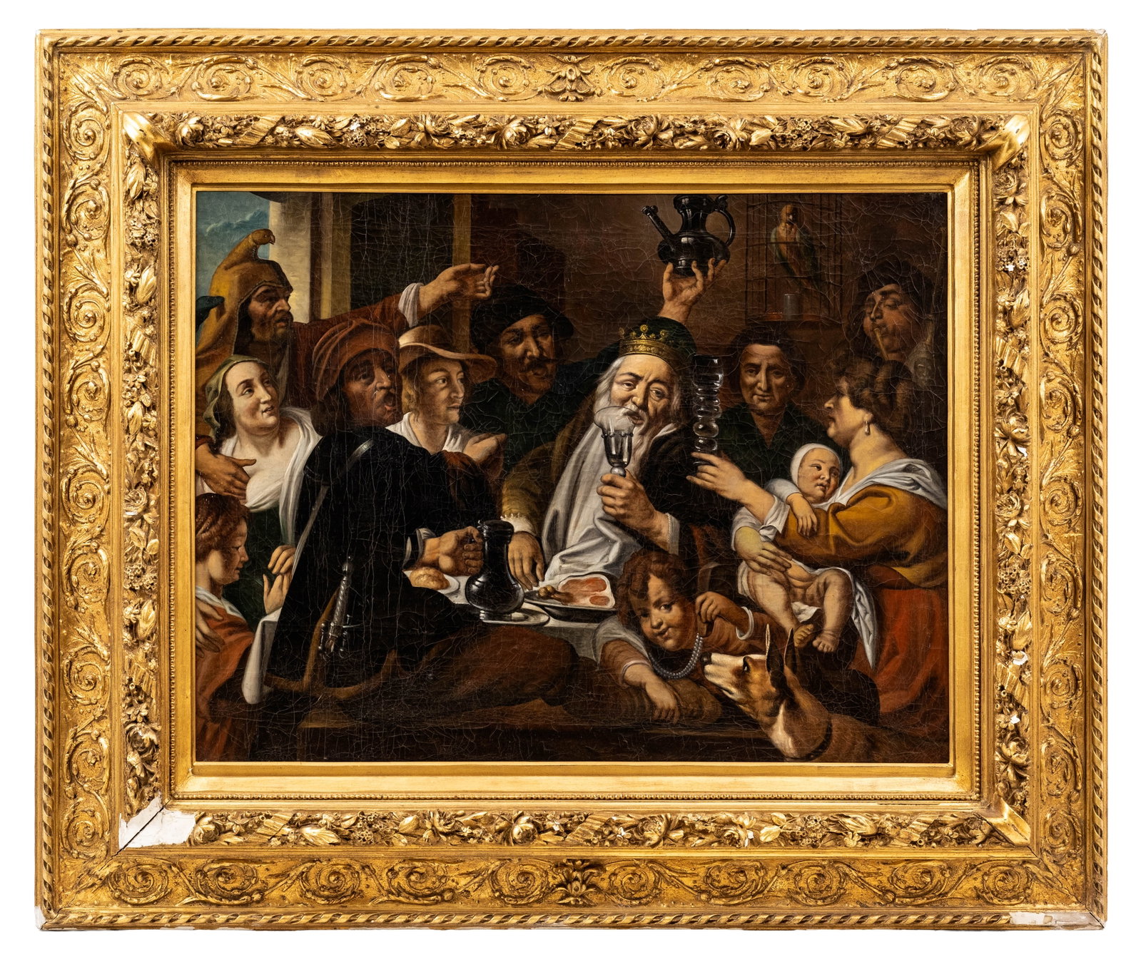 18th Century European School Royal Feast Celebration Oil Painting - 3