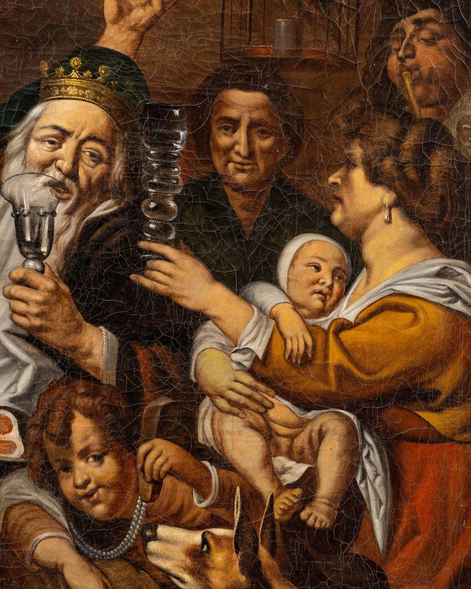 18th Century European School Royal Feast Celebration Oil Painting - 6