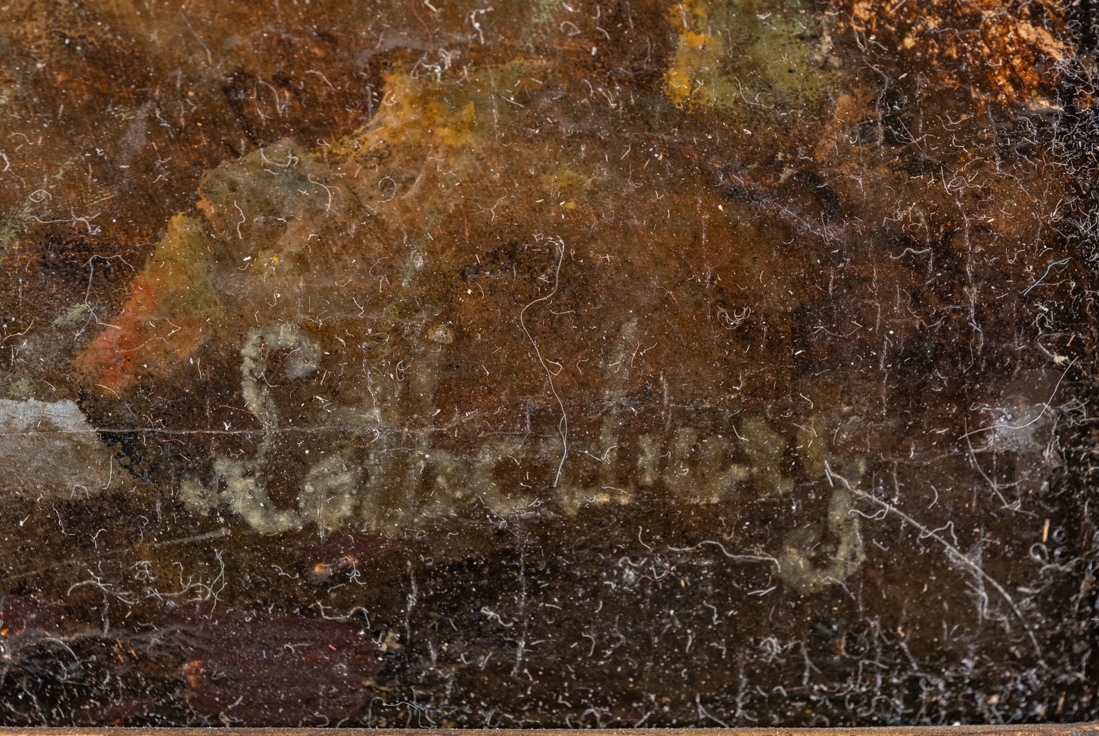 Mystery Artist Italian School, Signed? Rome with St. Peter's Basilica and Castel Sant'Angelo Oil - 4