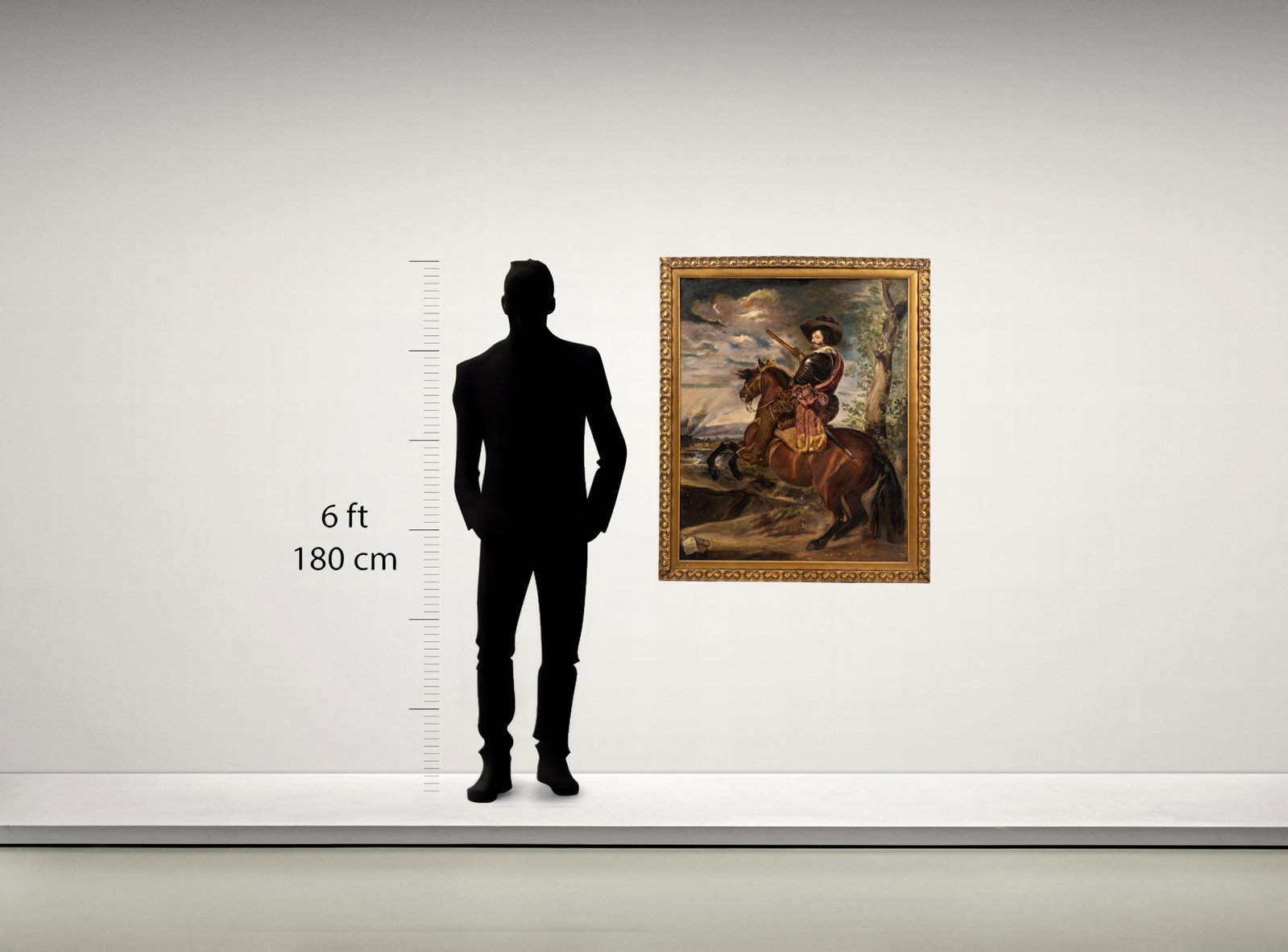 No Reserve: Portrait of Gaspar de Guzmán, Count-Duke of Olivares on Horseback, oil painting on - 3