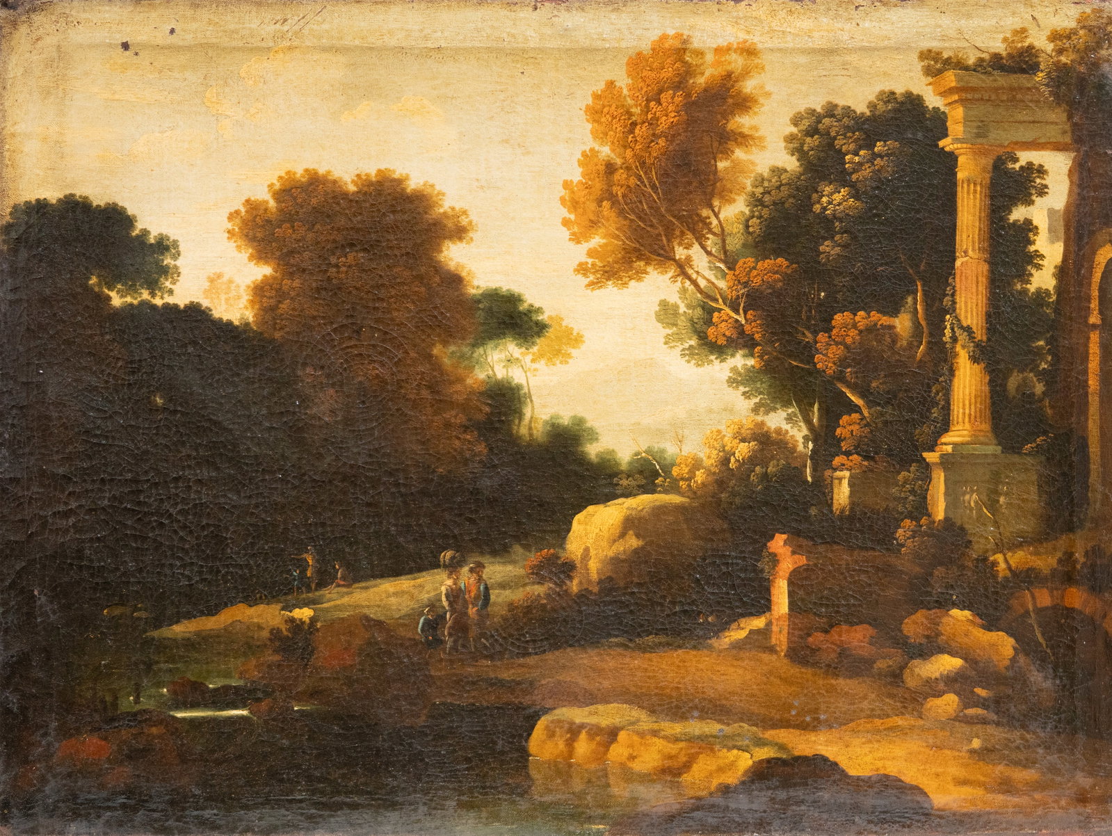 18th Century French School Landscape Painting, Follower of Pierre Patel (1 of 8)