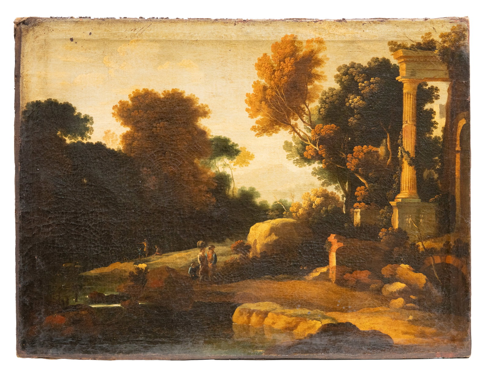 18th Century French School Landscape Painting, Follower of Pierre Patel - 3