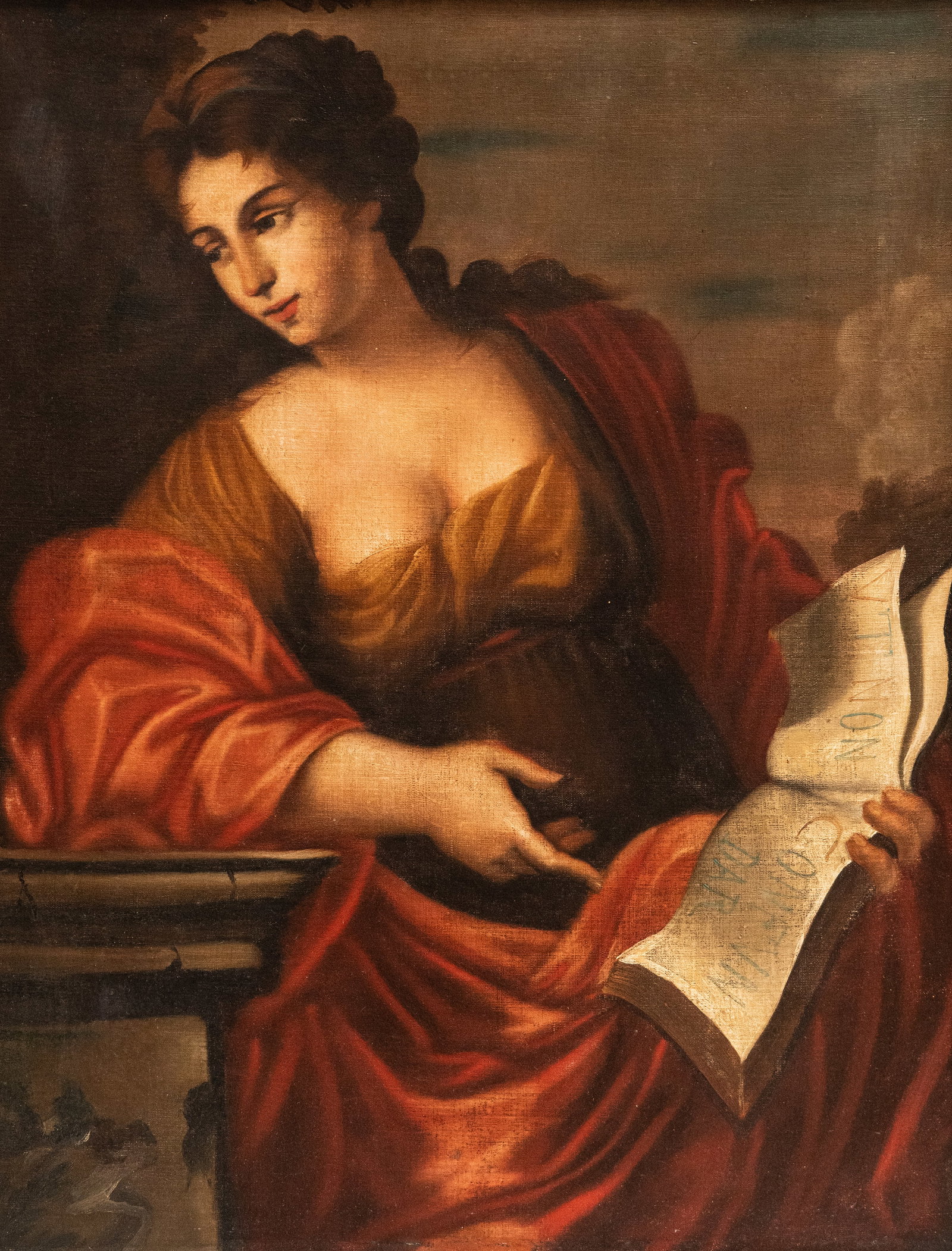 After Giovanni Francesco Romanelli 'The Sibyl' Oil Painting on Canvas 18th Century - 2
