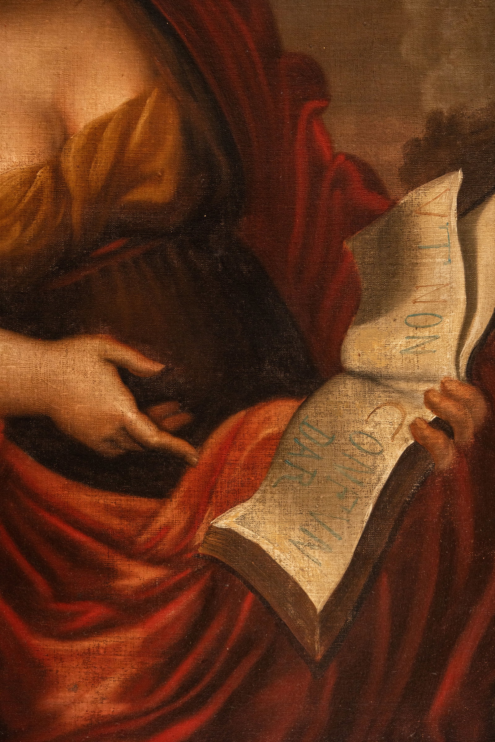 After Giovanni Francesco Romanelli 'The Sibyl' Oil Painting on Canvas 18th Century - 4