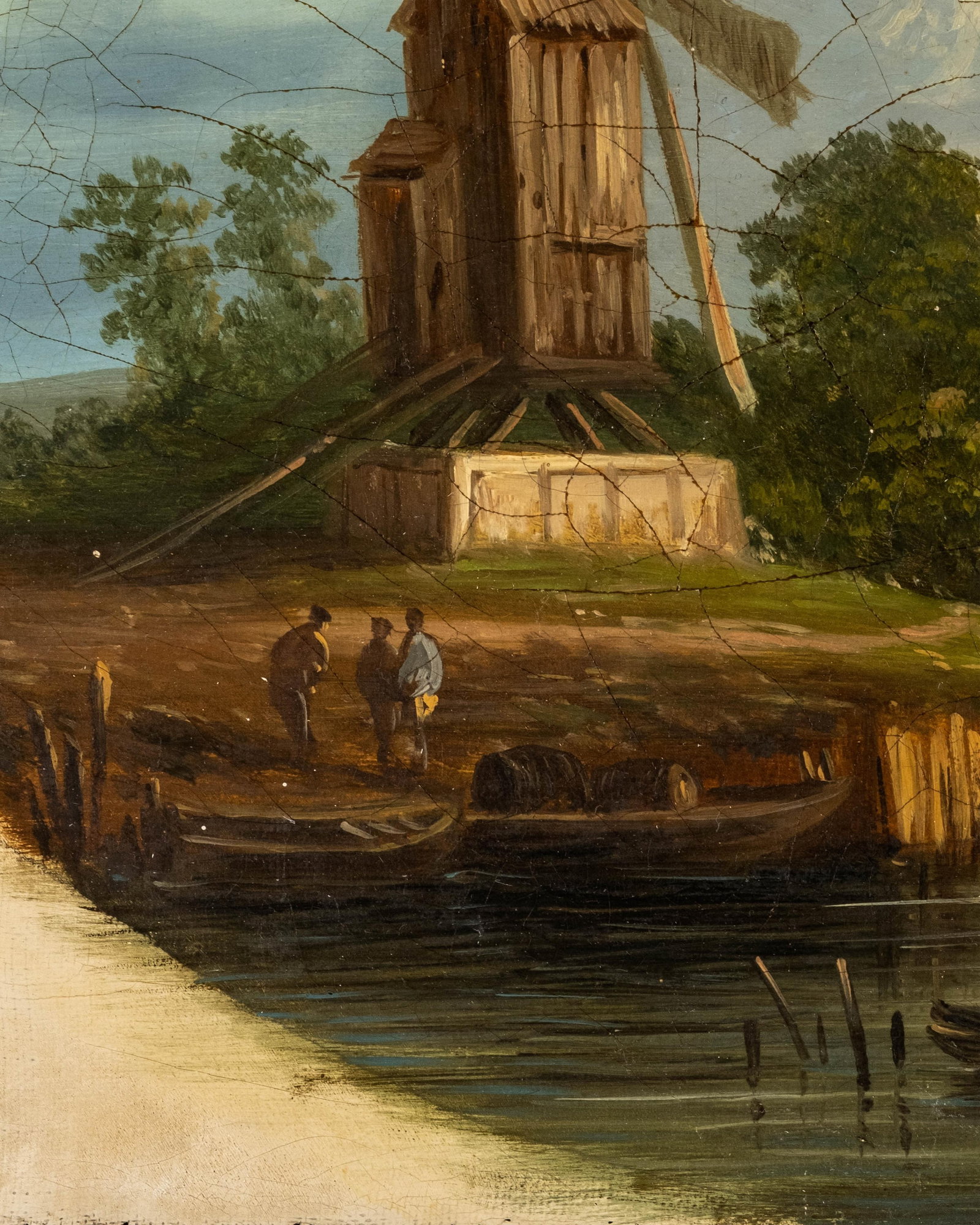 No Reserve: French Late 19th Century Oil On Canvas Landscape Painting - 6