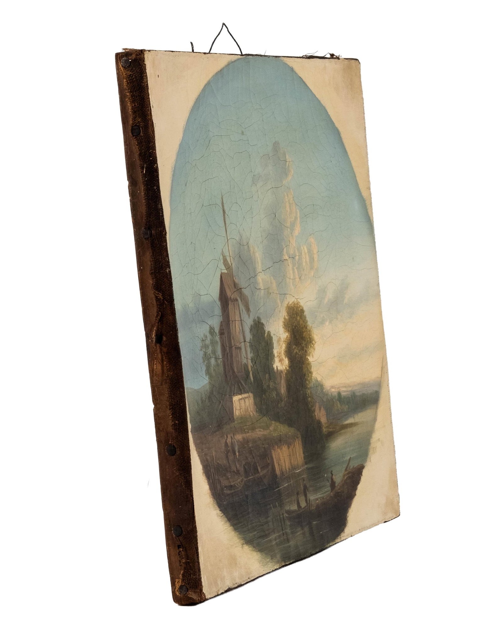 No Reserve: French Late 19th Century Oil On Canvas Landscape Painting - 9