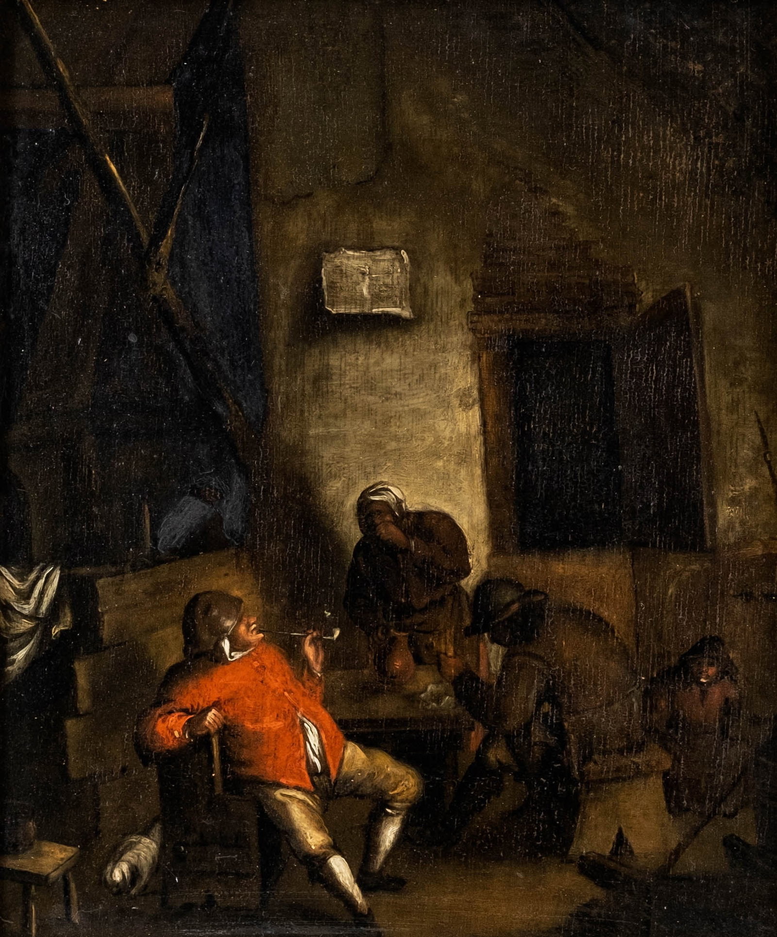 18th-19th Century European School Tavern Interior Painting (1 of 7)
