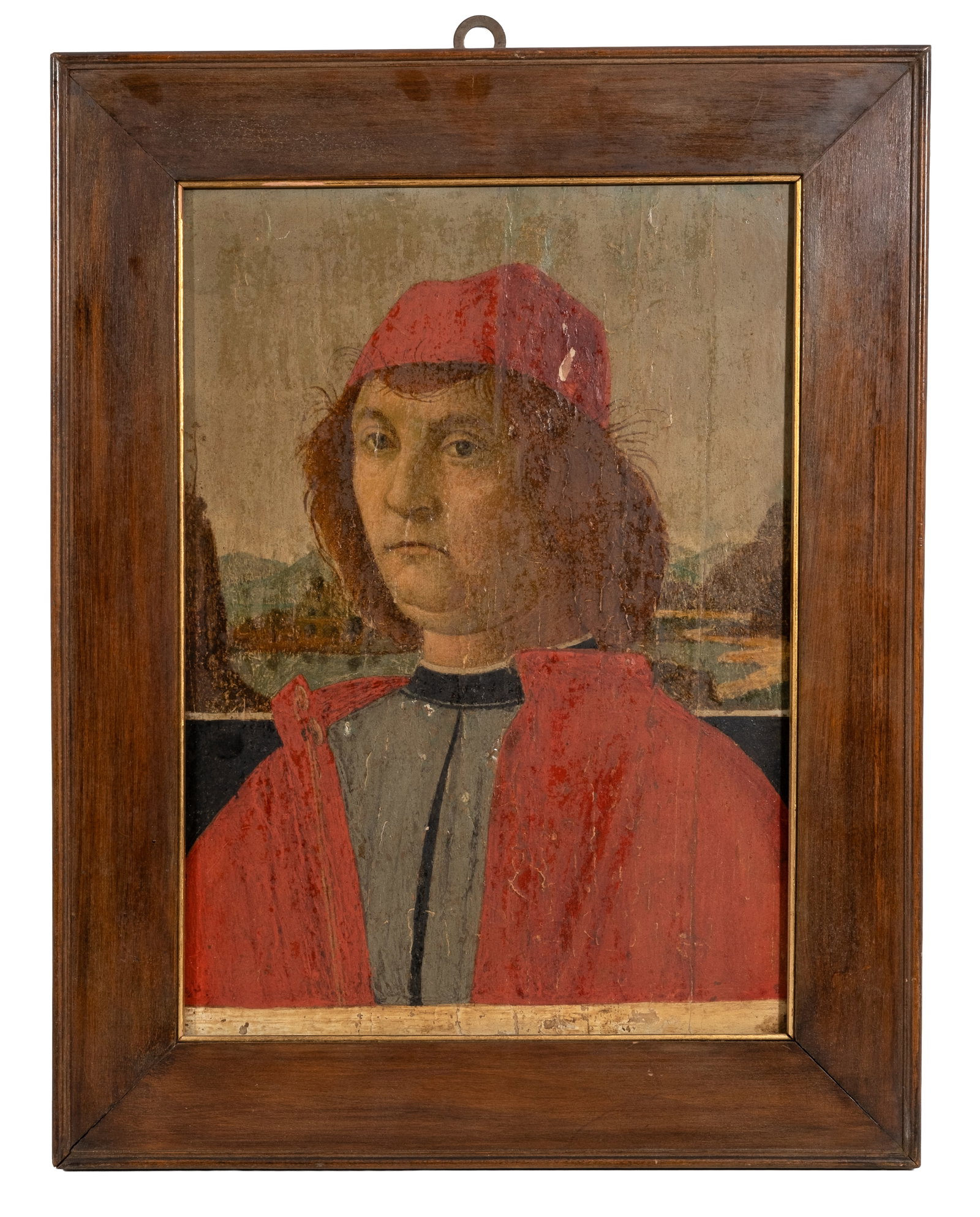 Italian Renaissance Portrait of a Young Man, Domenico Ghirlandaio, Oil on Panel (1 of 5)