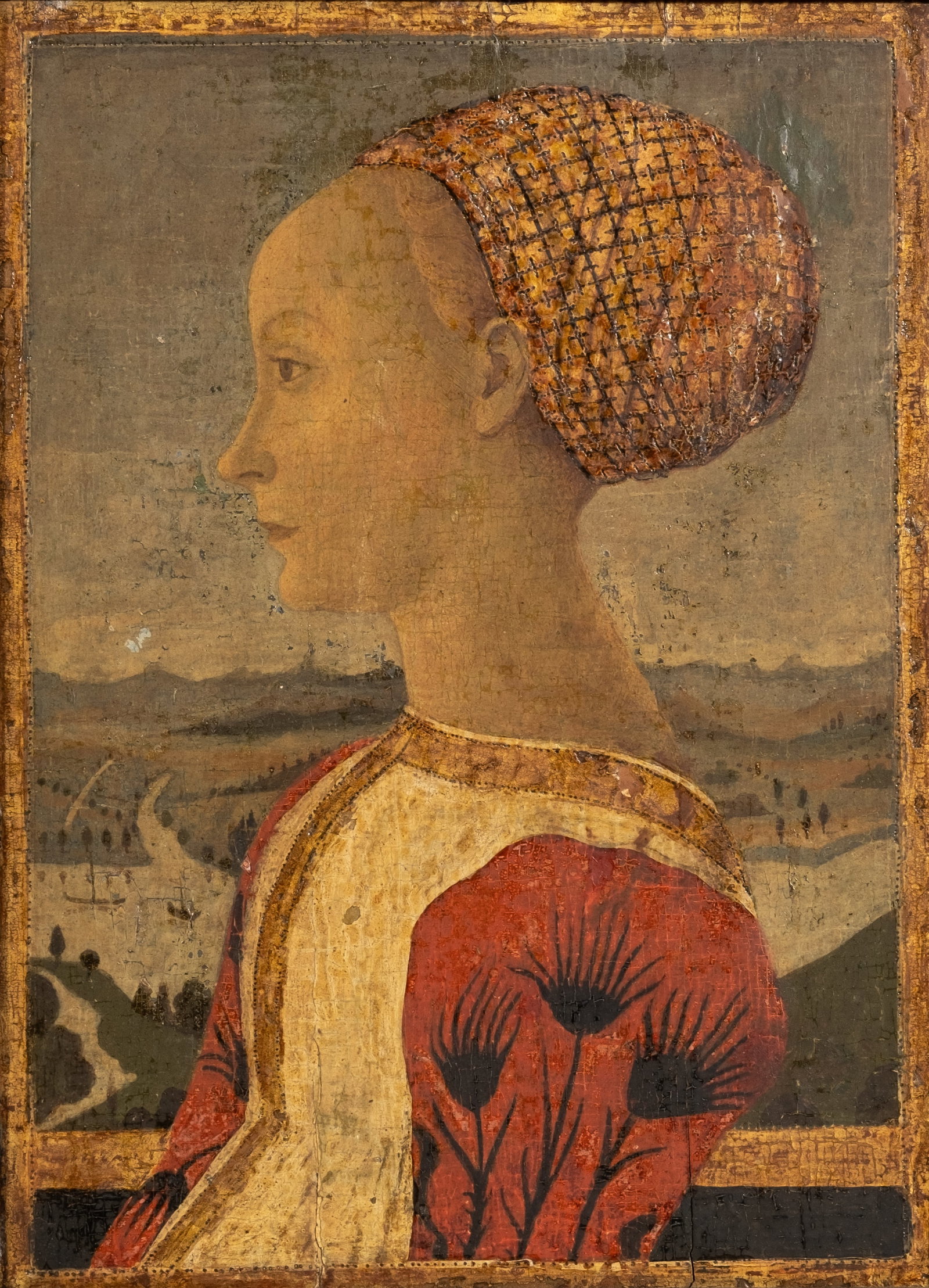 Rare Italian Renaissance Period Portrait of a Young Woman, Florentine School Painting - 2