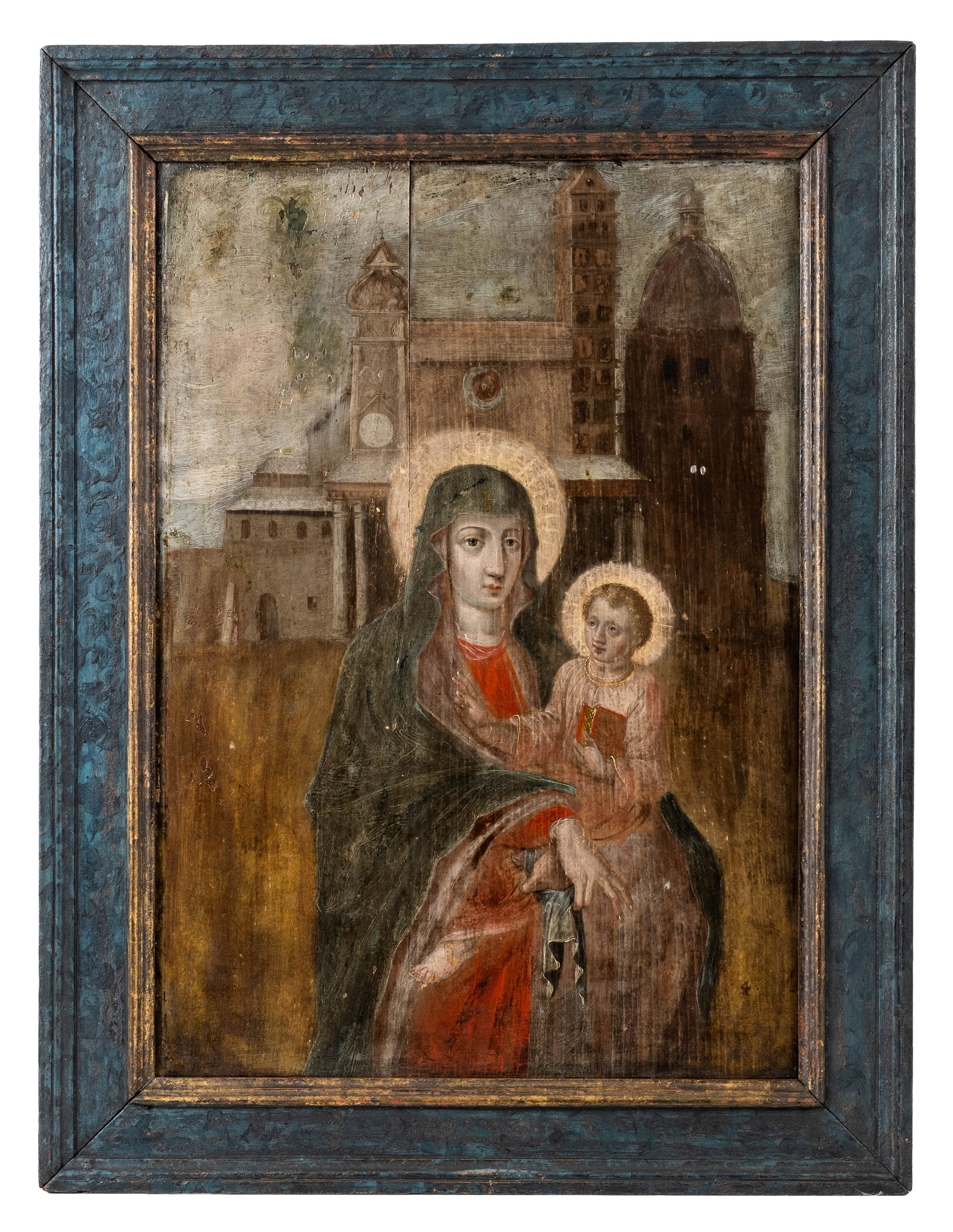 Mystery Artist: Circa 1500, South German or Austrian School, Tempera on Panel Painting, Madonna and - 3