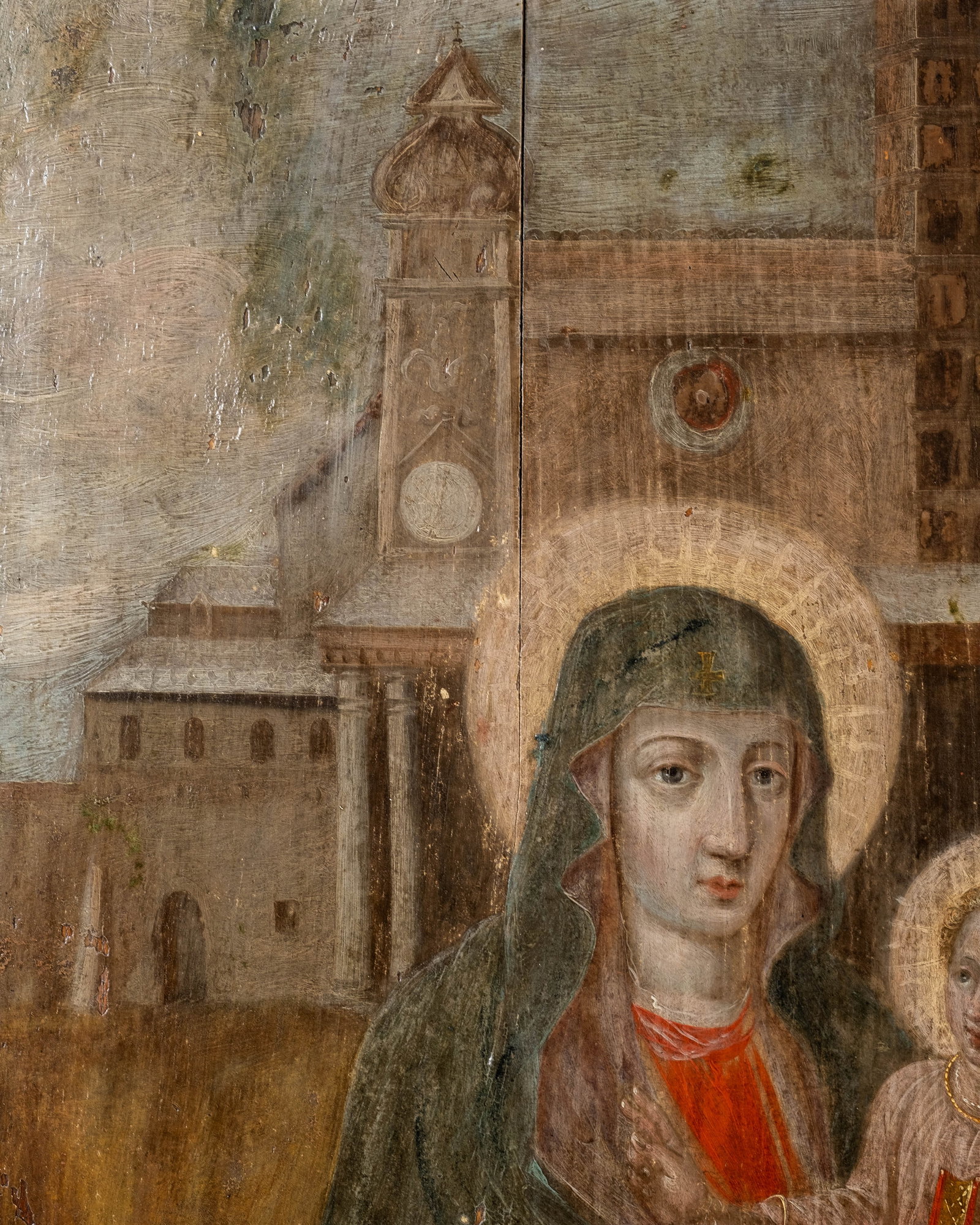 Mystery Artist: Circa 1500, South German or Austrian School, Tempera on Panel Painting, Madonna and - 4