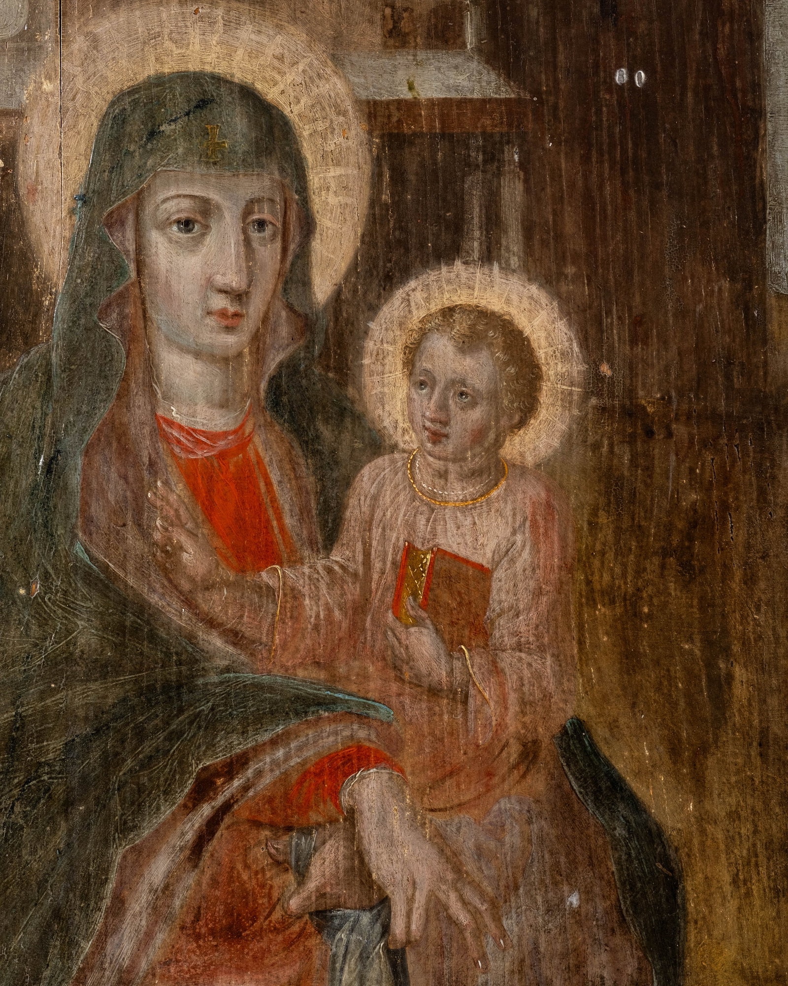 Mystery Artist: Circa 1500, South German or Austrian School, Tempera on Panel Painting, Madonna and - 5