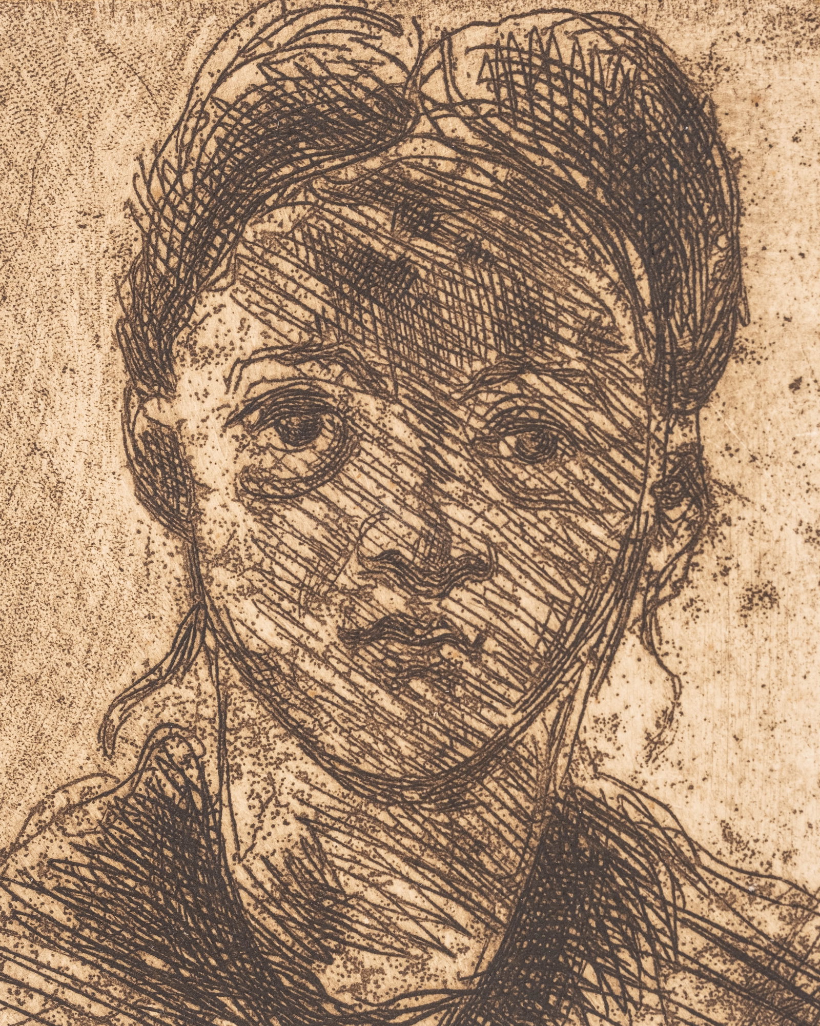 No Reserve: Paul Cézanne (after) 'Head of a Young Girl' Etching and Drypoint, Signed - 4