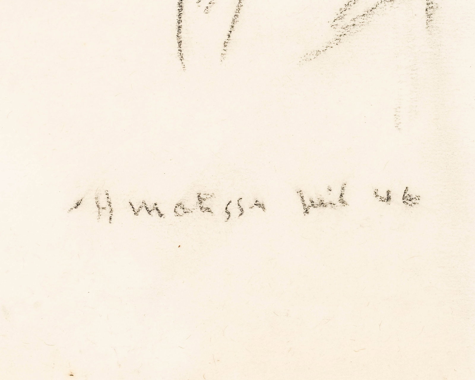 No Reserve: Henri Matisse (attrib), Portrait of Paul Matisse, Signed and Dated Drawing - 4