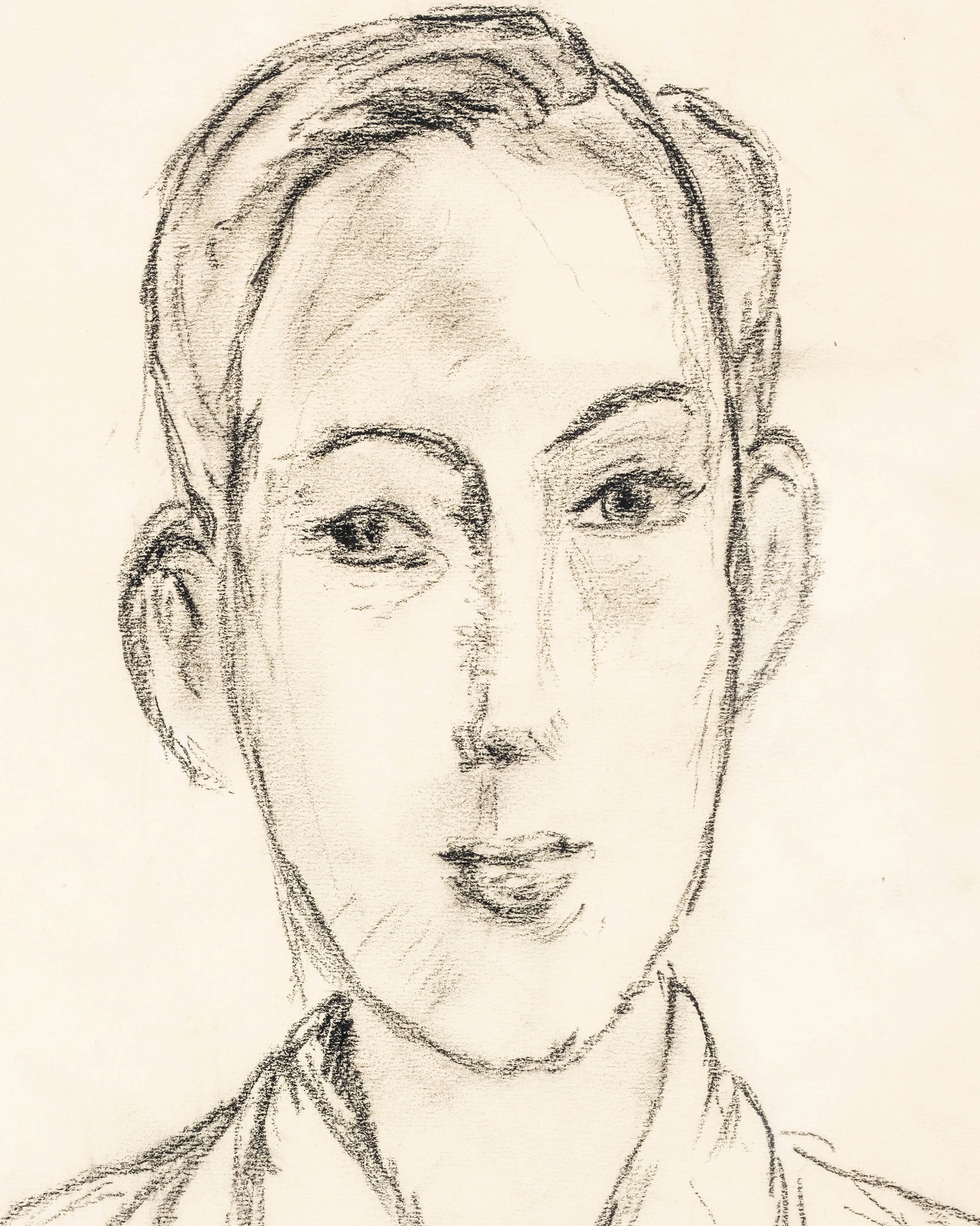 No Reserve: Henri Matisse (attrib), Portrait of Paul Matisse, Signed and Dated Drawing - 5