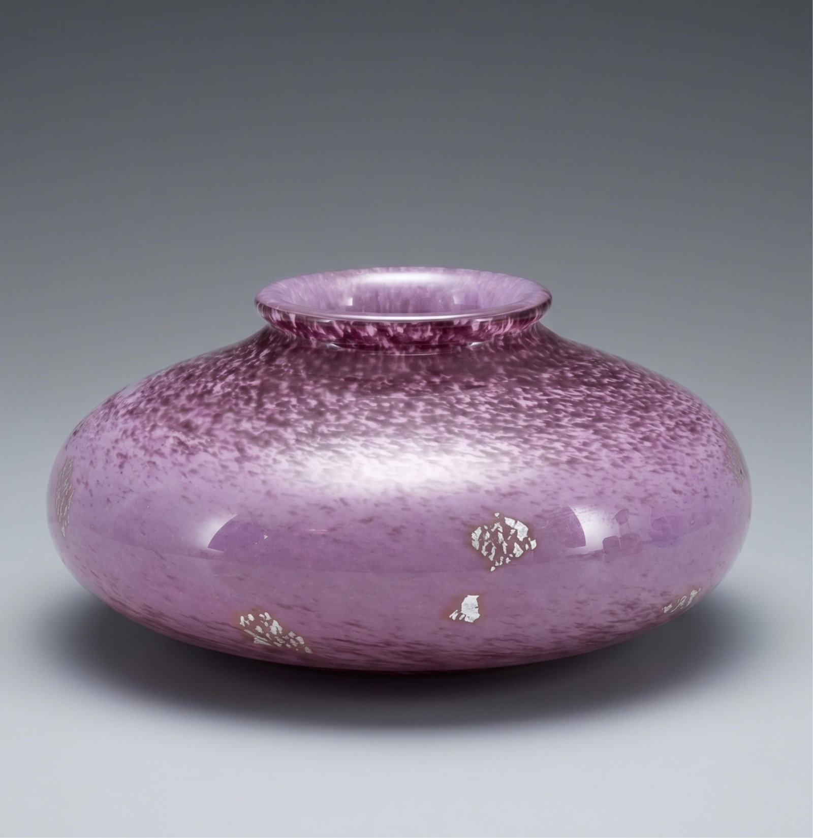 No Reserve: French Art Nouveau Art Glass Oblong Vase Circa 1915 (1 of 6)