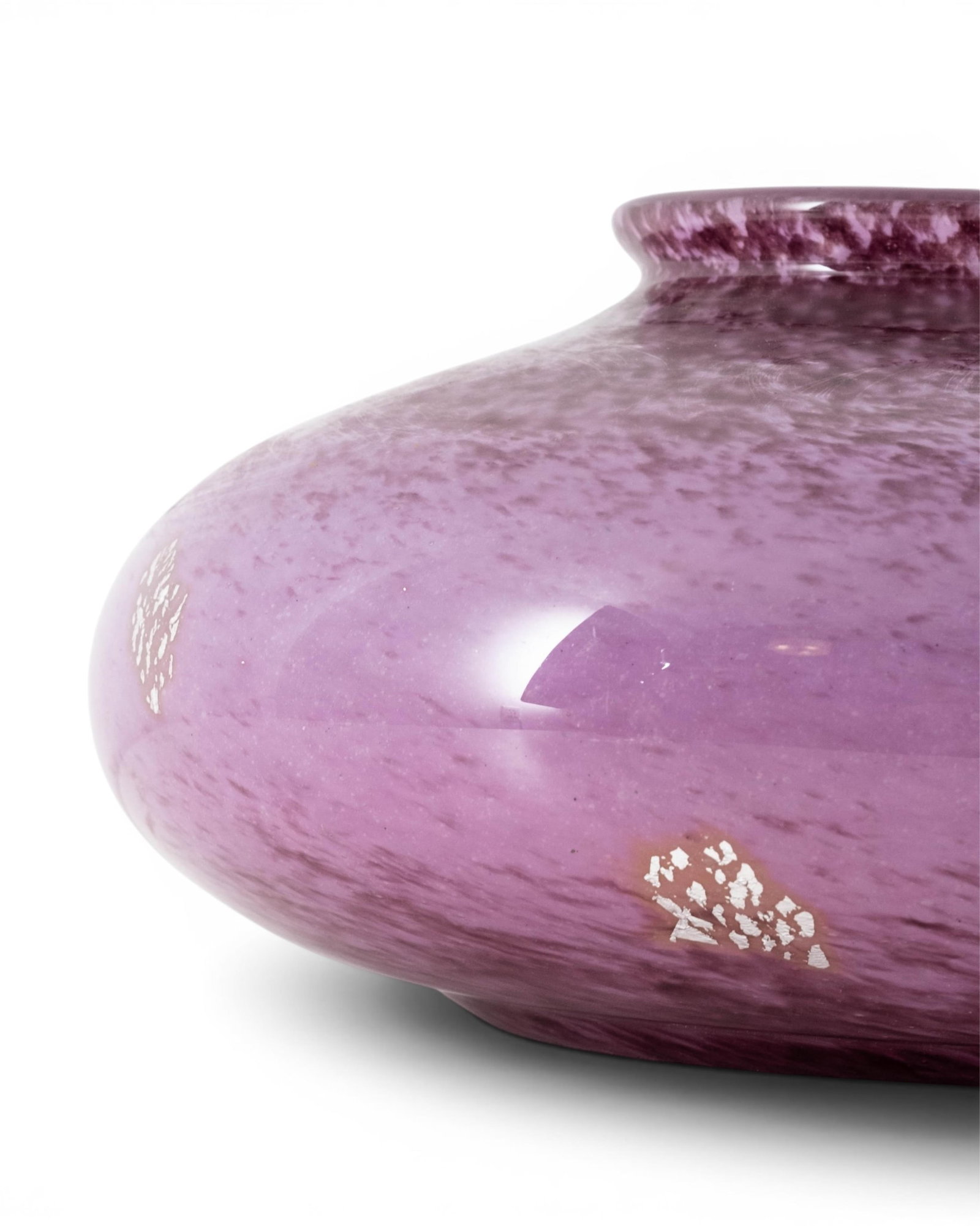 No Reserve: French Art Nouveau Art Glass Oblong Vase Circa 1915 - 3