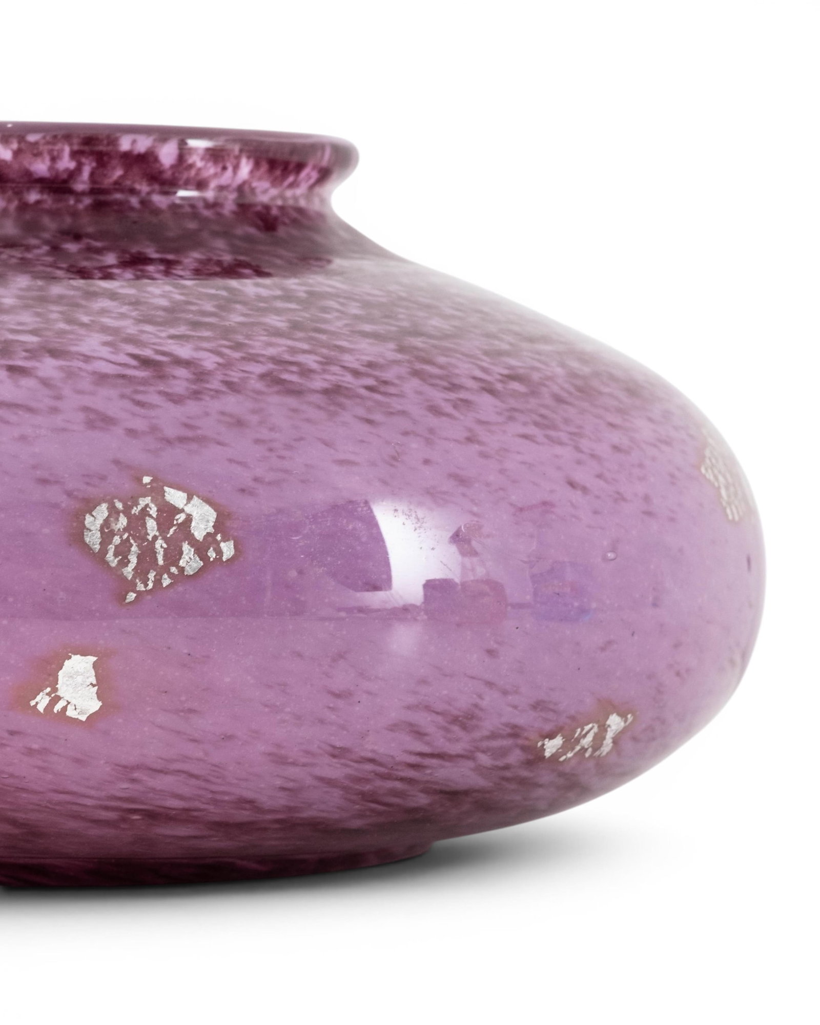 No Reserve: French Art Nouveau Art Glass Oblong Vase Circa 1915 - 4