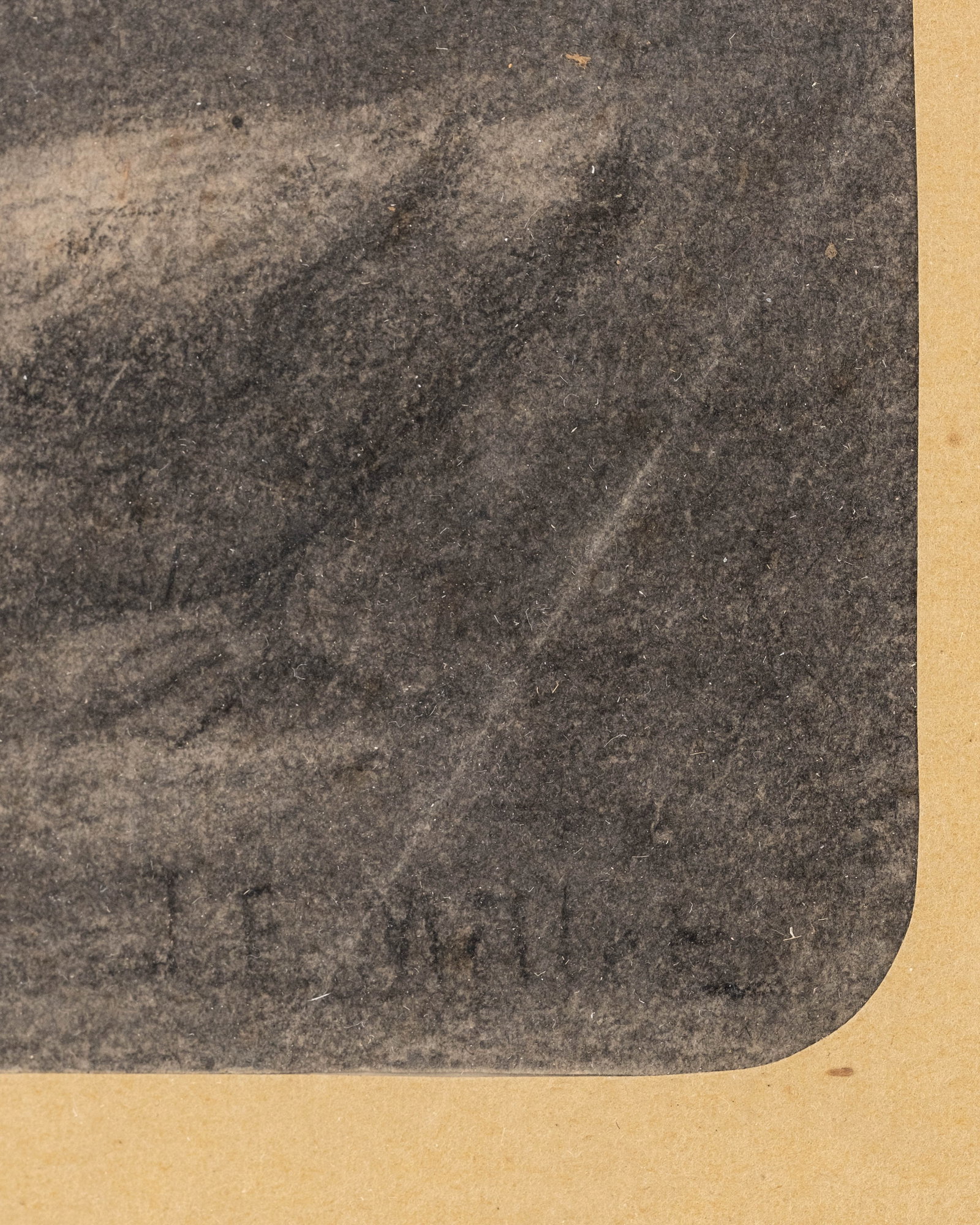 No Reserve: Late 19th Century Drawing in Graphite signed illeg. possibly J E Millet or T F Millet? - 4