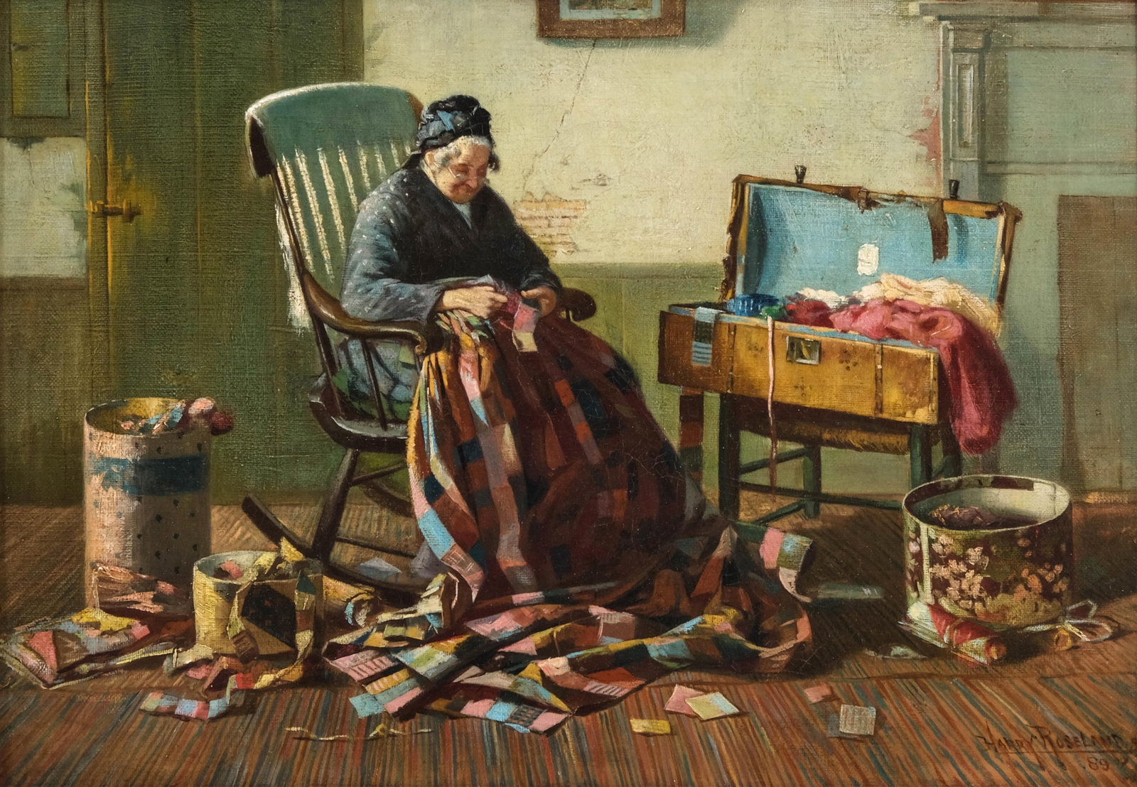 Harry Herman Roseland, American, 19th Century, Signed Oil on Canvas Painting - 2