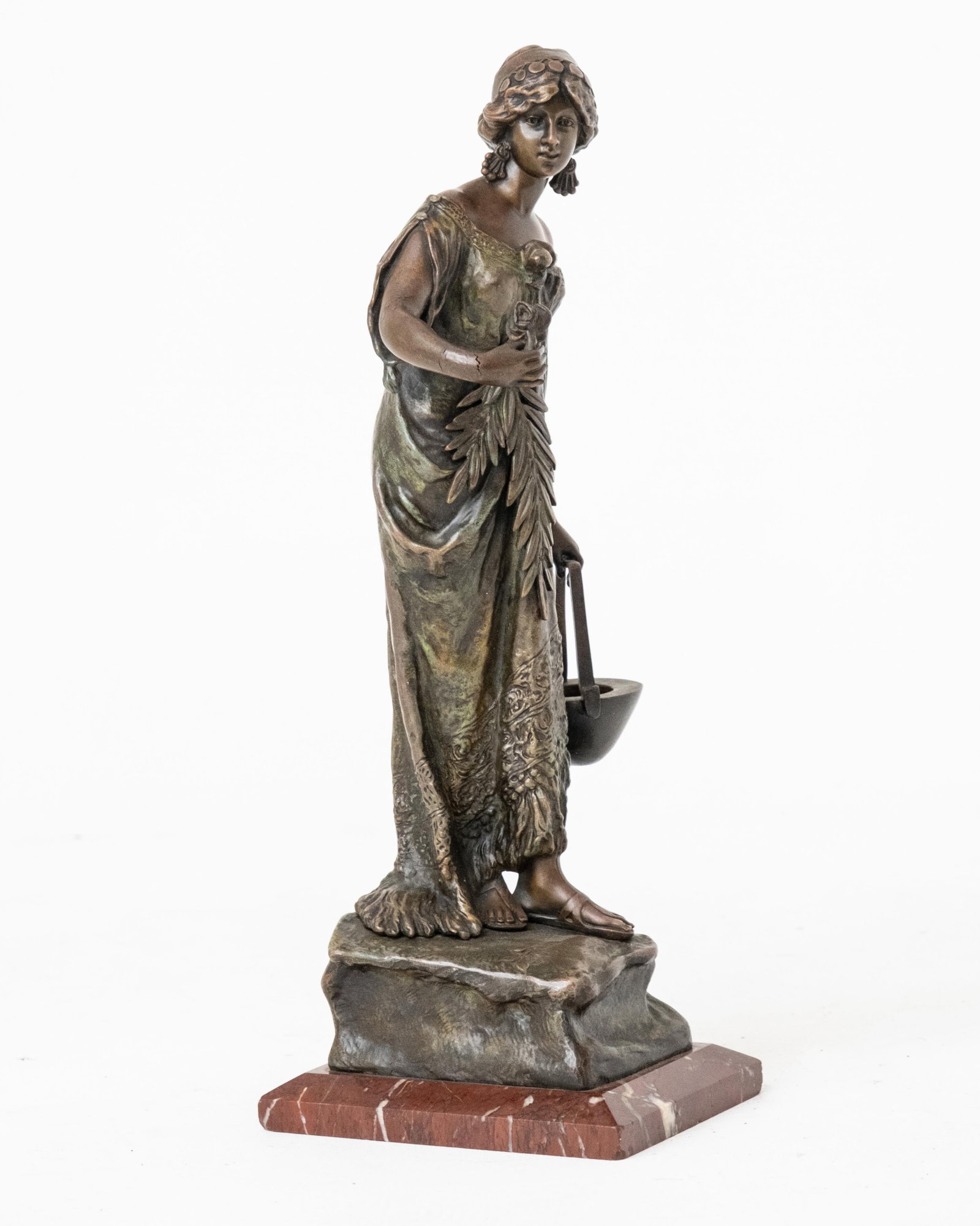 Andor Ruff Tall Signed Art Nouveau Bronze Sculpture, circa 1925 - 6
