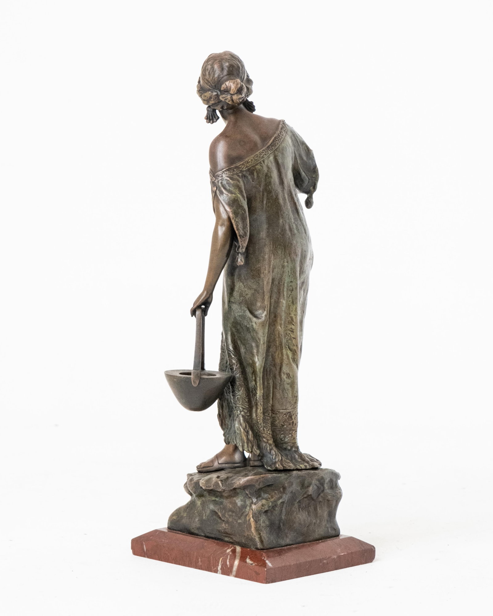 Andor Ruff Tall Signed Art Nouveau Bronze Sculpture, circa 1925 - 7