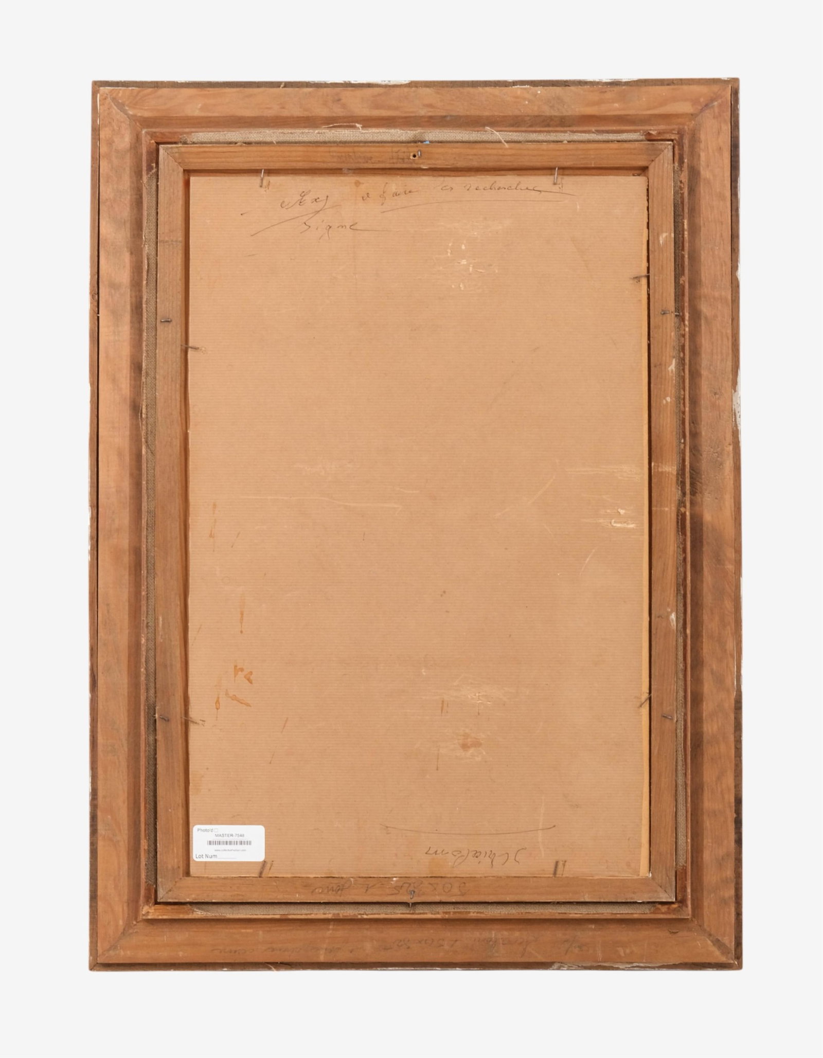 No Reserve: Scialoja (?) Signed Cubist Portrait of a Woman, 1956 Oil on Cardboard - 11