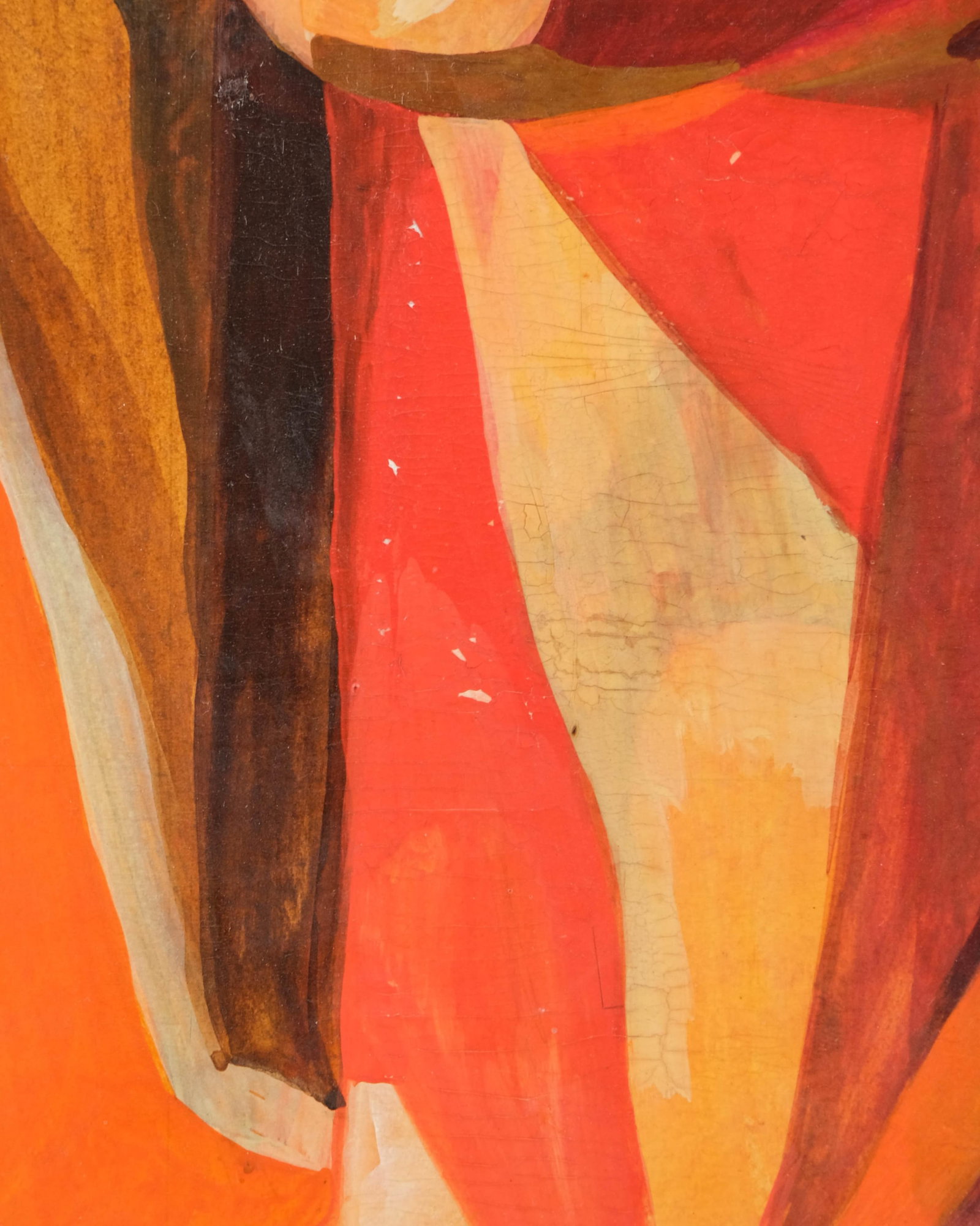 No Reserve: Scialoja (?) Signed Cubist Portrait of a Woman, 1956 Oil on Cardboard - 8