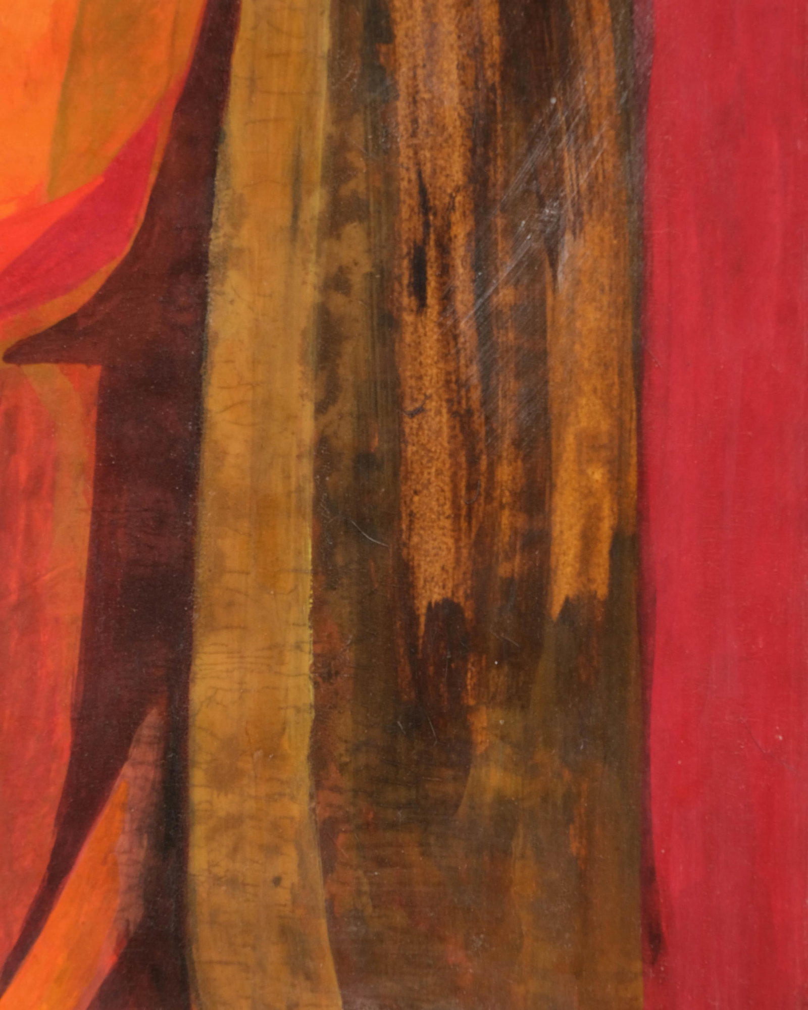 No Reserve: Scialoja (?) Signed Cubist Portrait of a Woman, 1956 Oil on Cardboard - 9