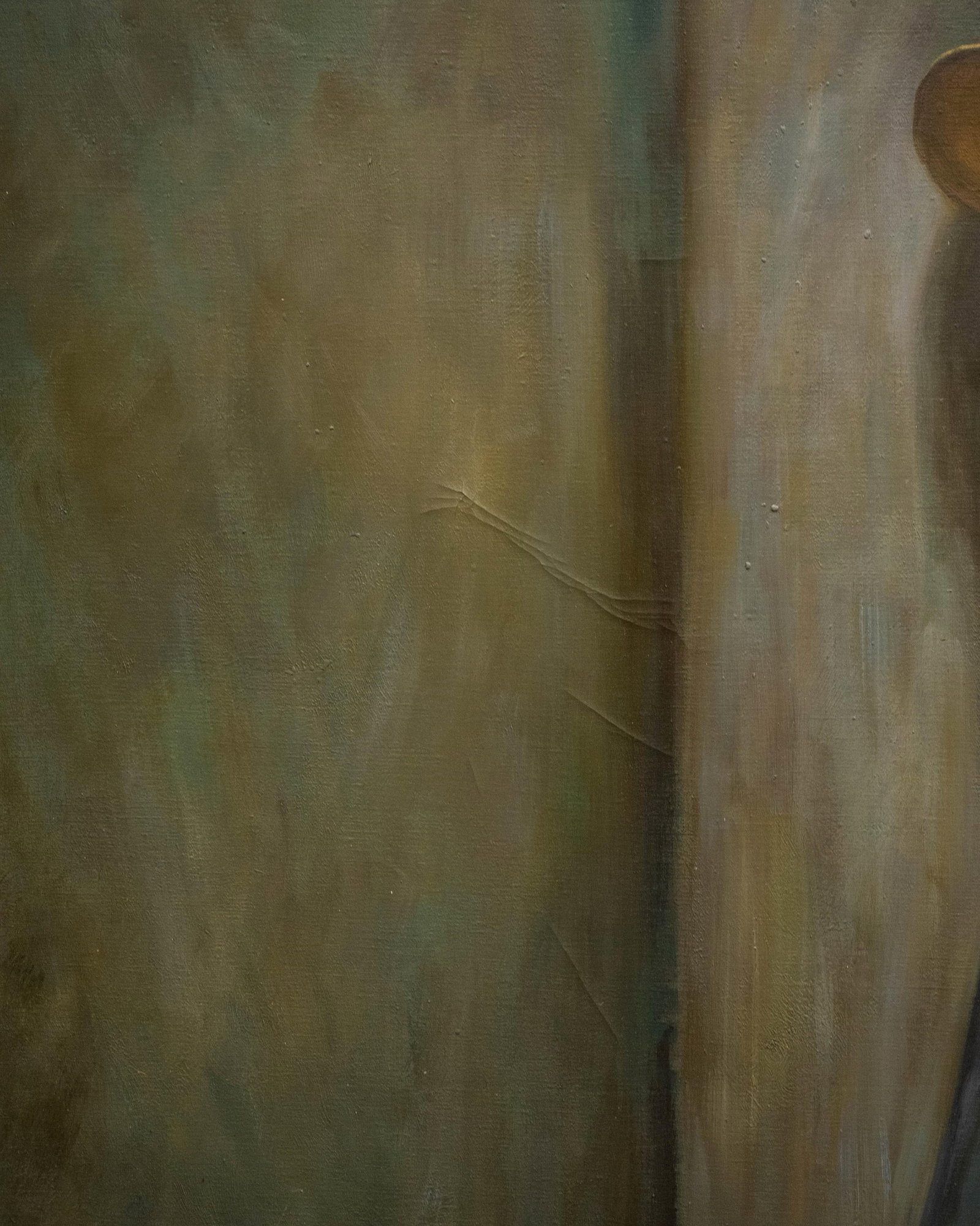 J. Duvier?, Actress Sarah Bernhardt Pulling Back Theater Curtain. Signed Oil on Canvas Painting, - 9