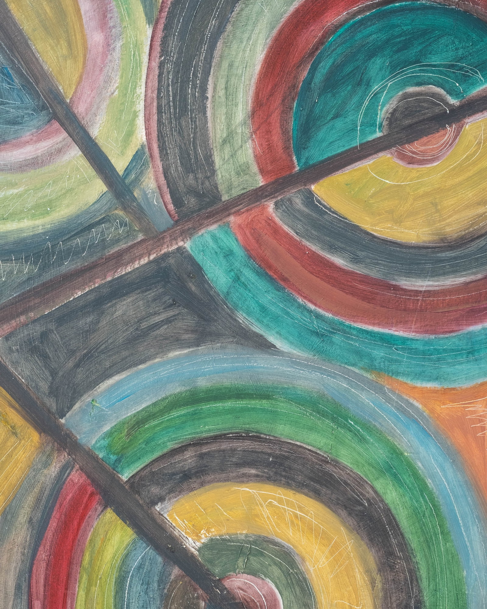 No Reserve: Nicolas Issaiev Signed Cubist Orphist Composition Oil Painting - 5