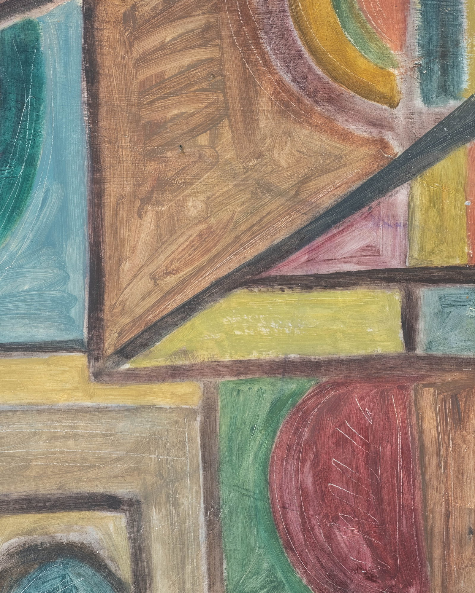 No Reserve: Nicolas Issaiev Signed Cubist Orphist Composition Oil Painting - 7