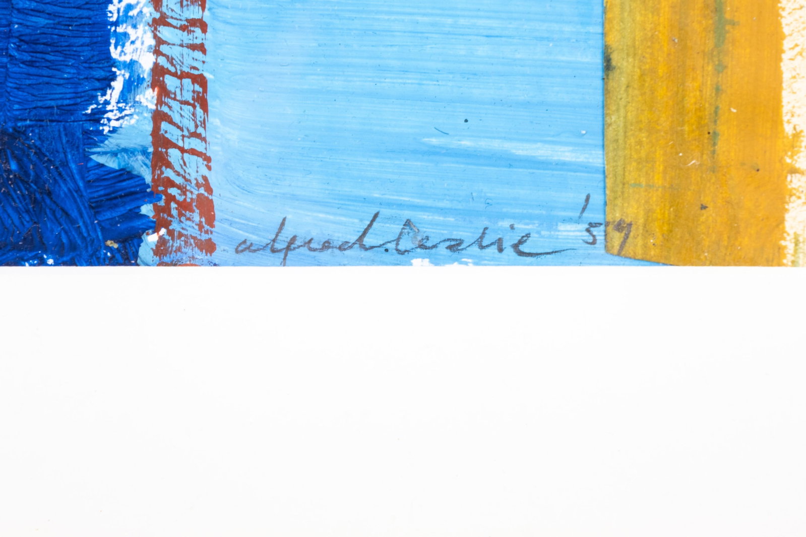 No Reserve: Alfred Leslie Signed Abstract Expressionist Oil Painting and Collage on Canvas, 1959 - 3